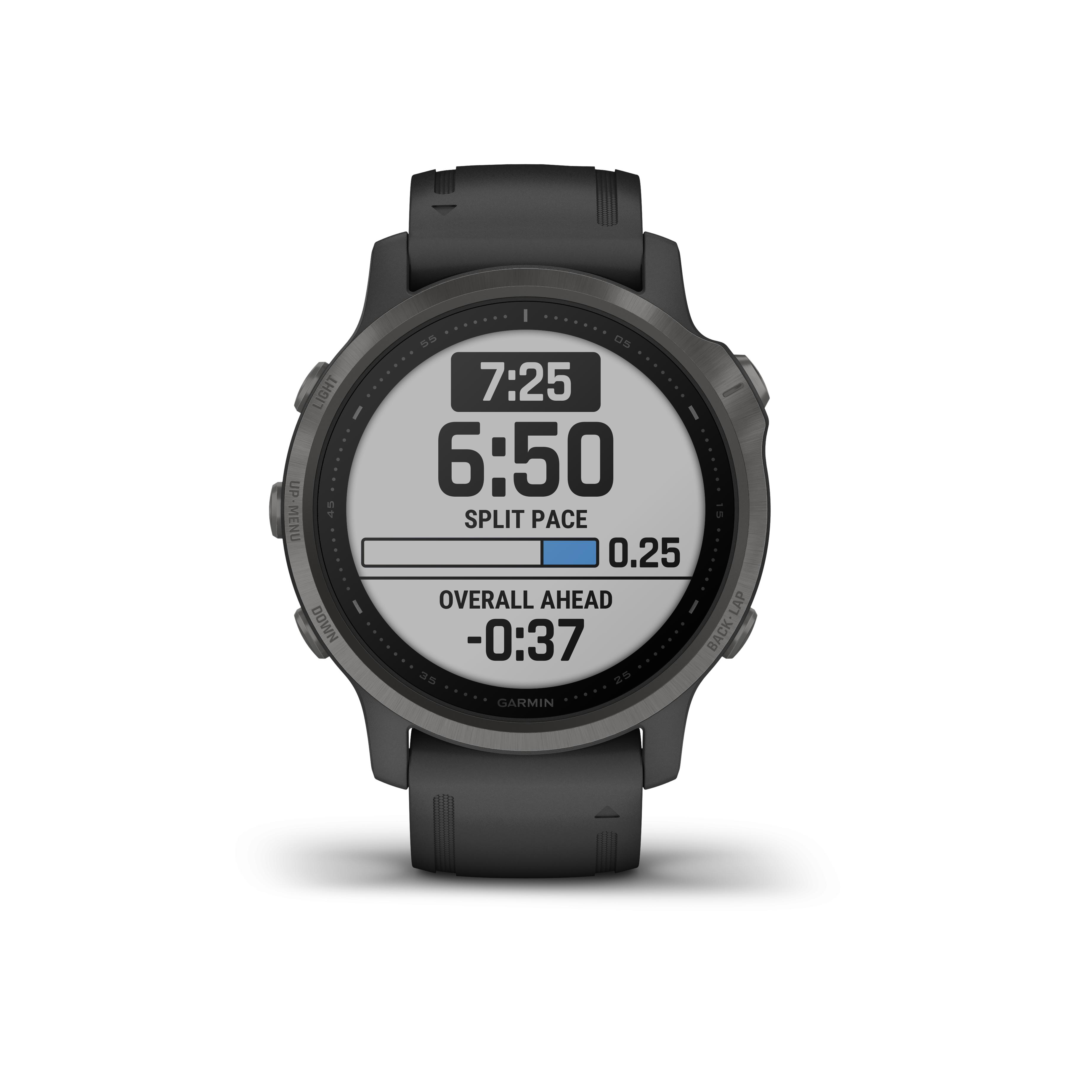 Garmin Fénix 6S Sapphire Carbon Gray Bracelet Noir Noir 