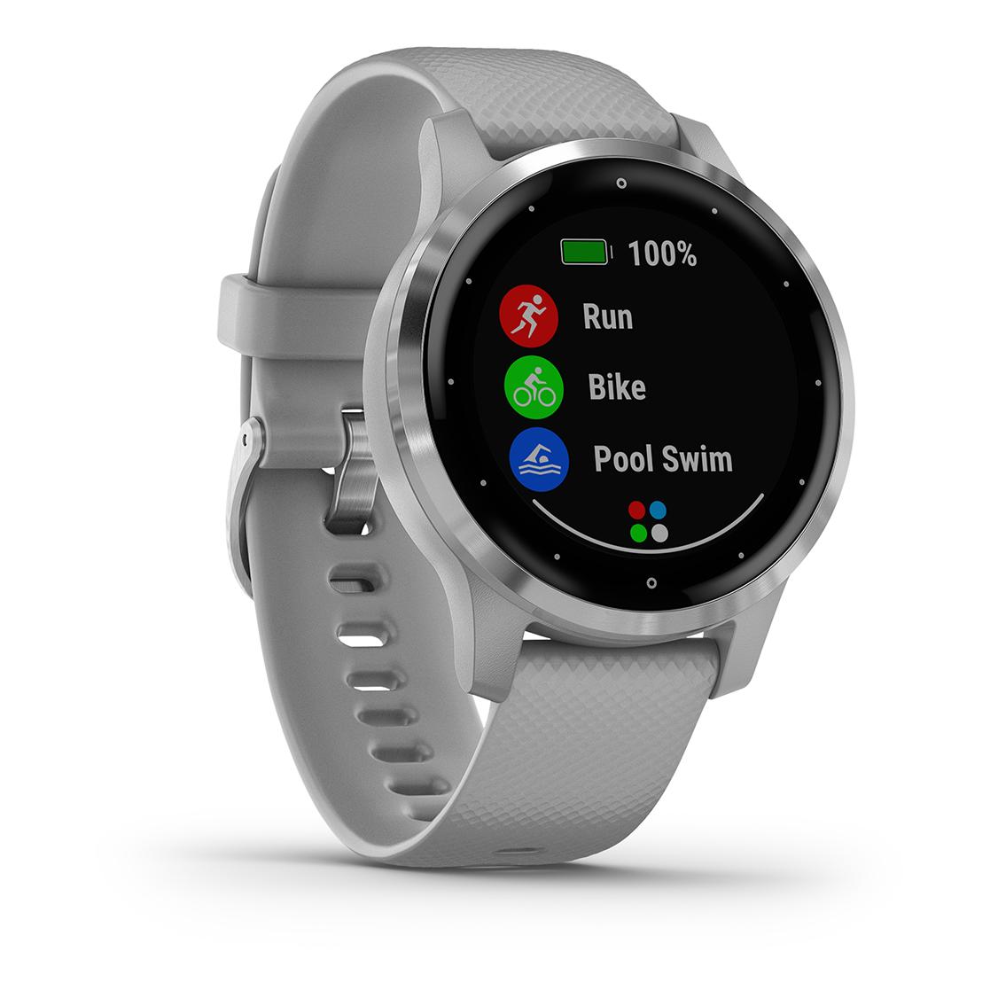 Orologio cardio gps senza cintura vivoactive 4s grigio argento