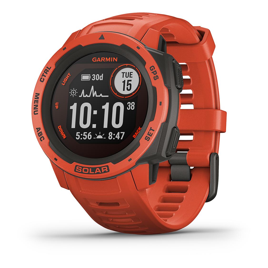 Garmin Instinct Solar Flame Red Rouge 