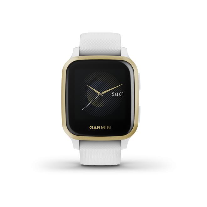 Garmin Venu Sq White Light Gold Bracelet White Blanc