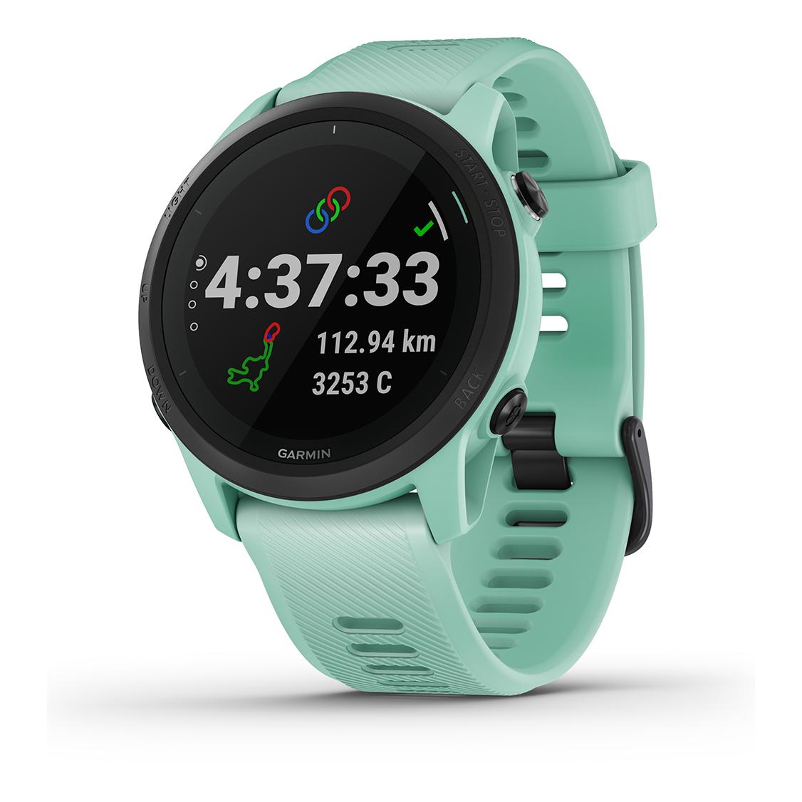 Forerunner 745 e reloj garmin gps cardio beltless verde