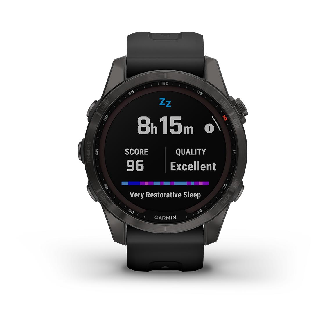 Montre Garmin Fenix 5 Plus Sapphire Bracelet Noir Performer