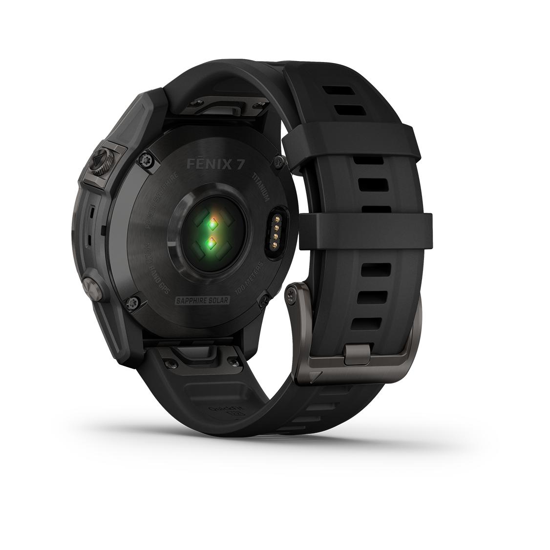 Garmin Fénix 7 Sapphire Solar Titane Carbon Gray DLC (Bracelet