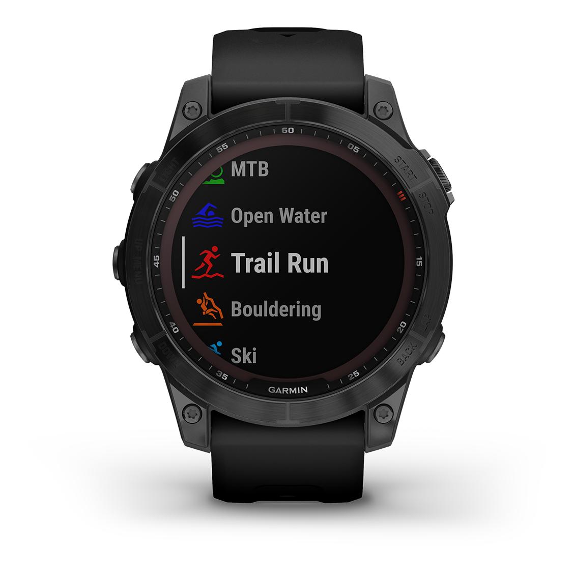 Garmin Fénix 7 Sapphire Solar Titane Black DLC (Bracelet Noir) Noir 