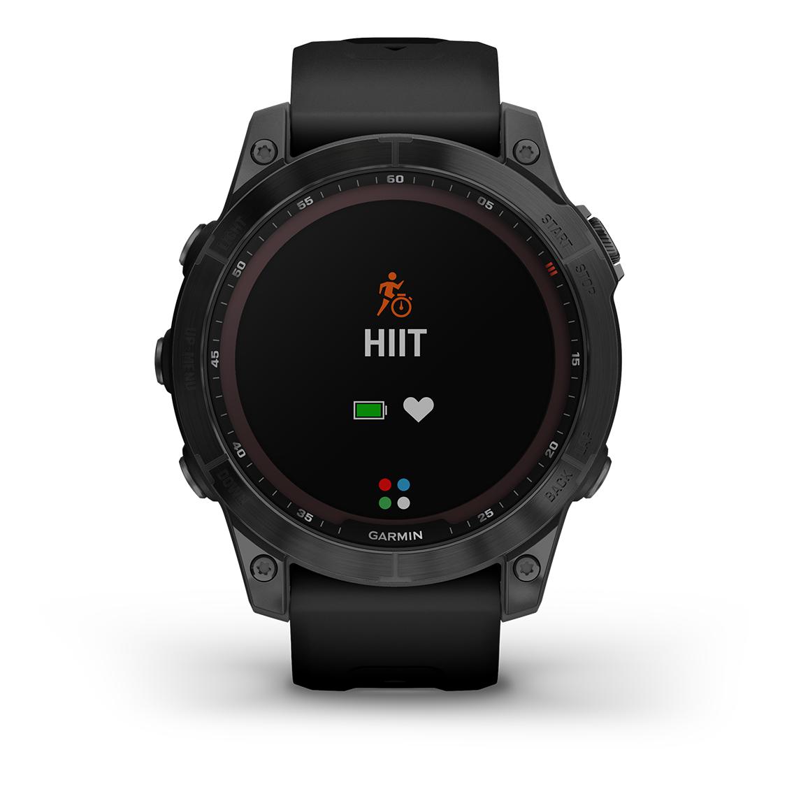 Garmin Fénix Sapphire Solar Titane Black DLC (Bracelet Noir