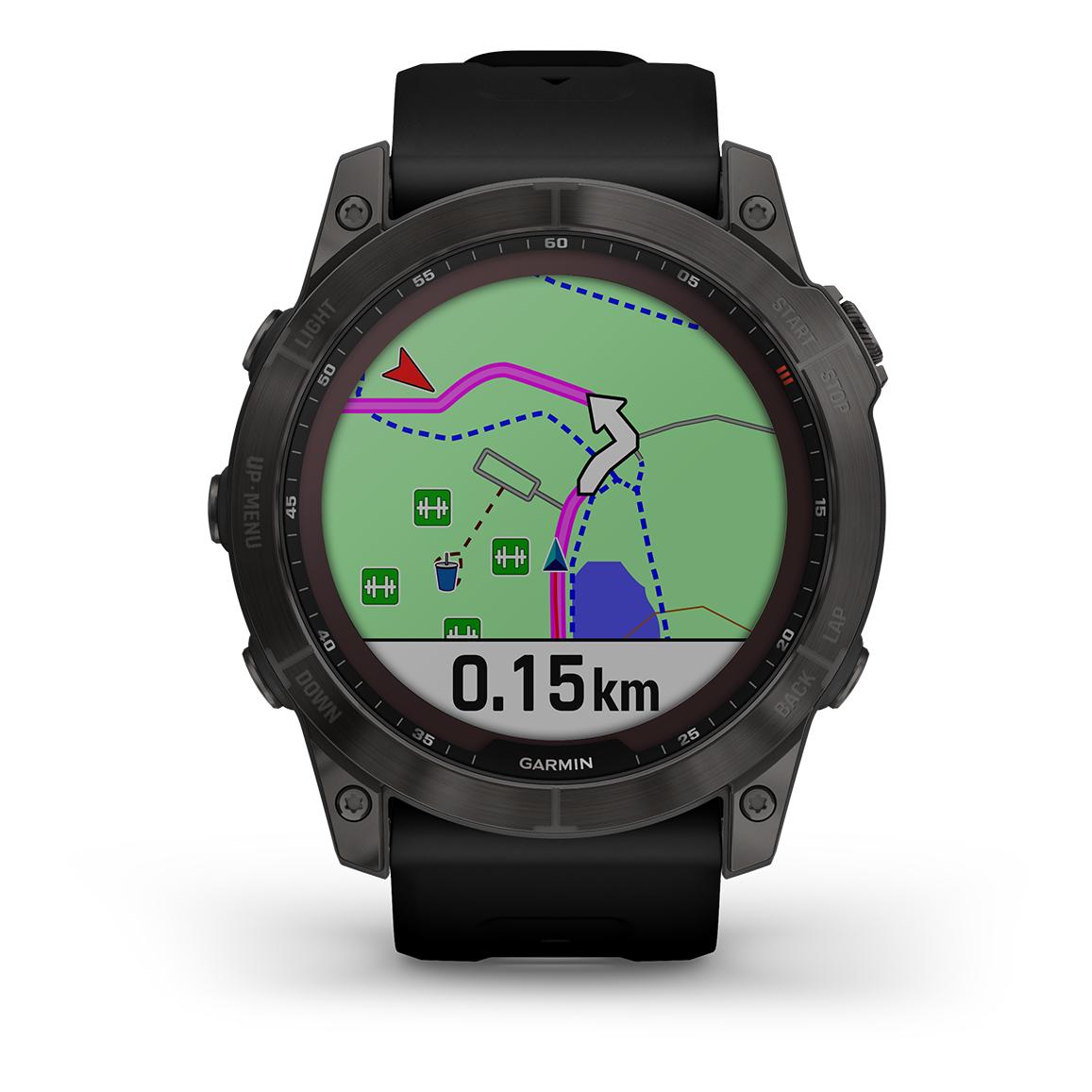 Garmin Fénix 7X Sapphire Solar Titane Carbon Gray DLC (Bracelet