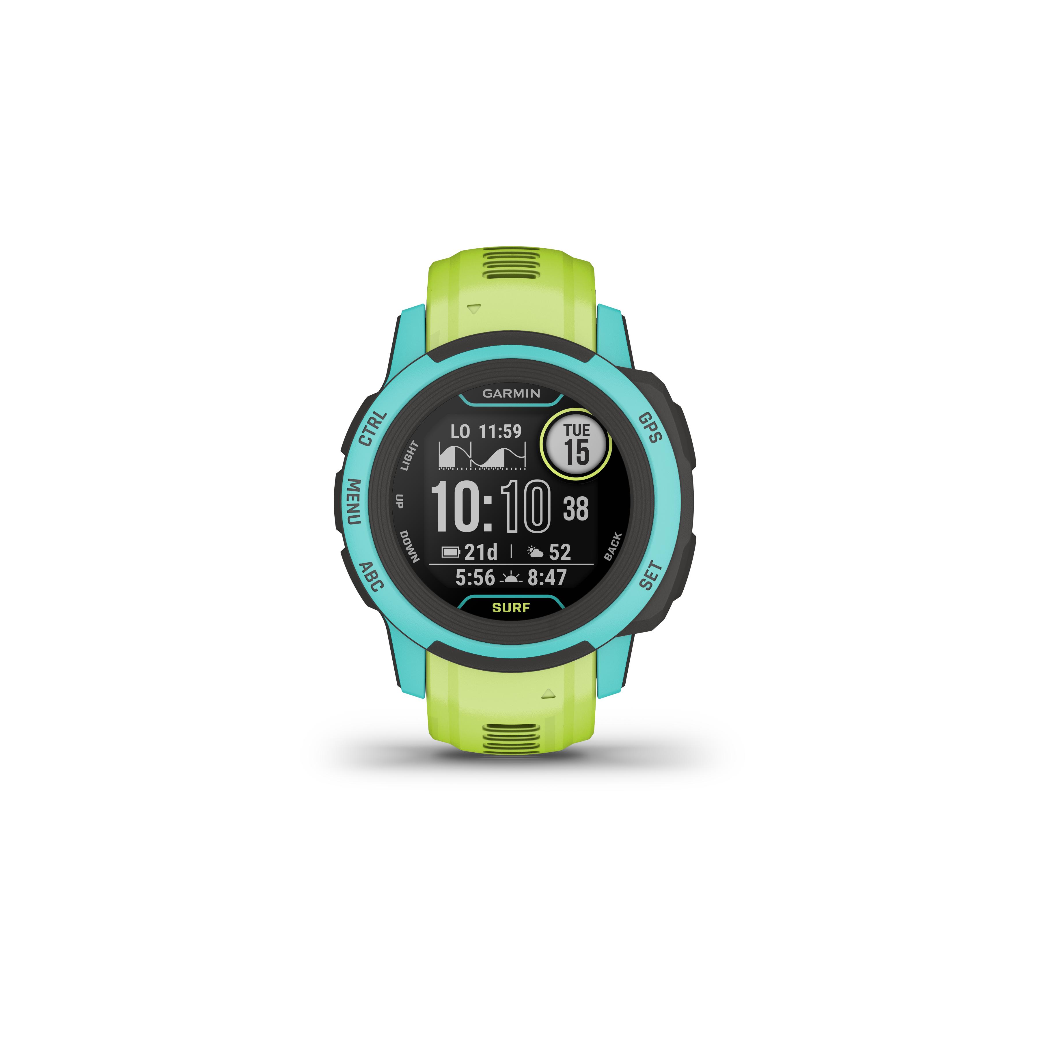 Garmin Instinct 2S Surf Edition Waikiki Vert fluo 