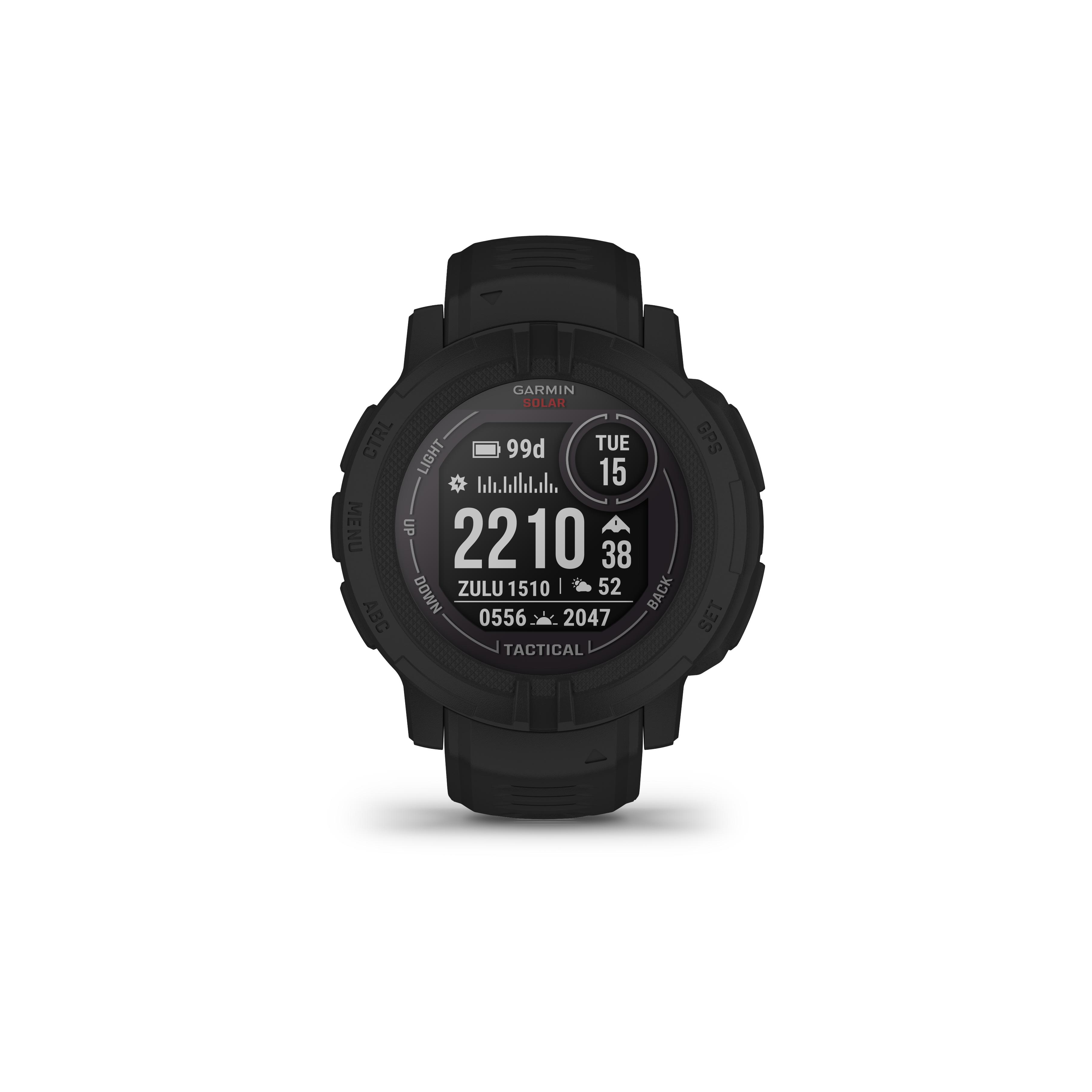 Garmin Instinct 2 Solar Tactical Edition Noire Noir 
