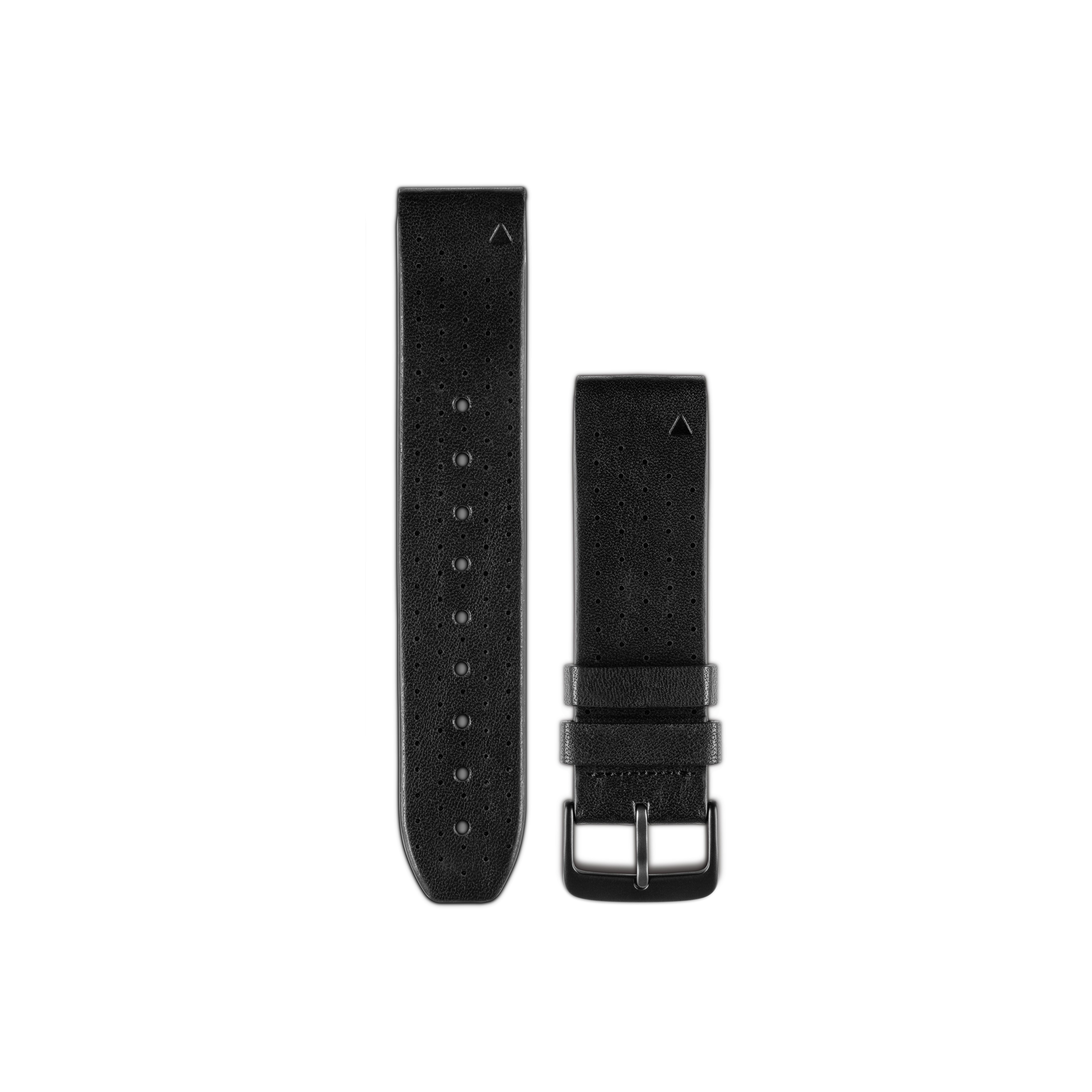 Garmin Bracelet Cuir noir QuickFit 22mm Fénix 5 / 5 Plus Noir 