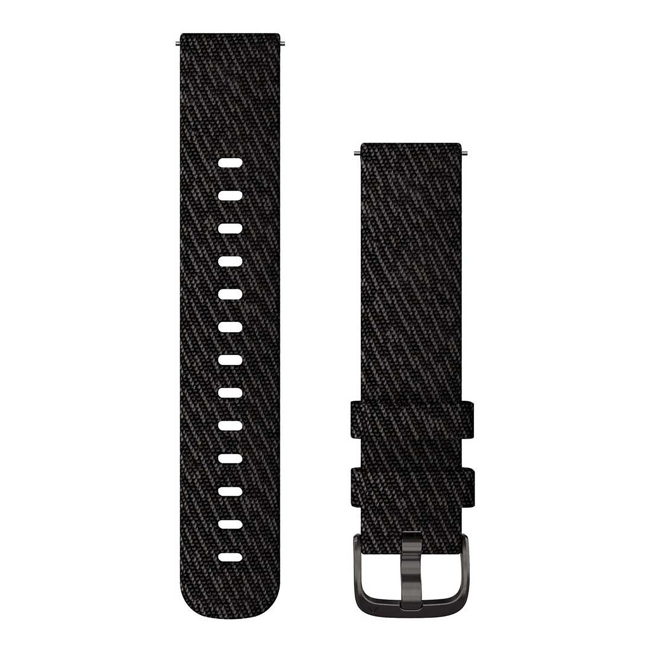 Garmin Bracelet Quick Release, 20Mm, Nylon Noir/Gris Noir 