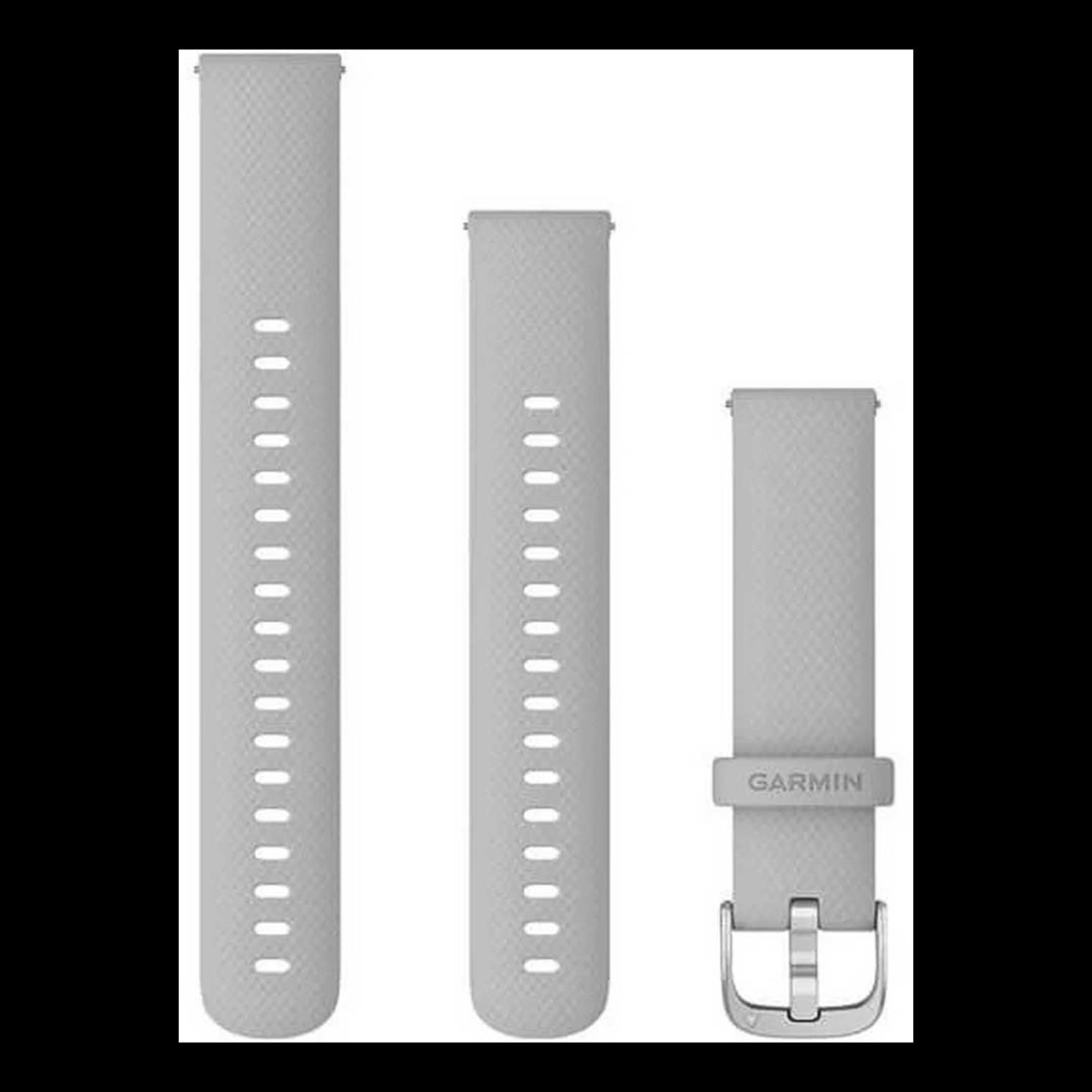 Garmin Bracelet Quick Release, 18Mm, Silicone, Gris Clair Gris clair 