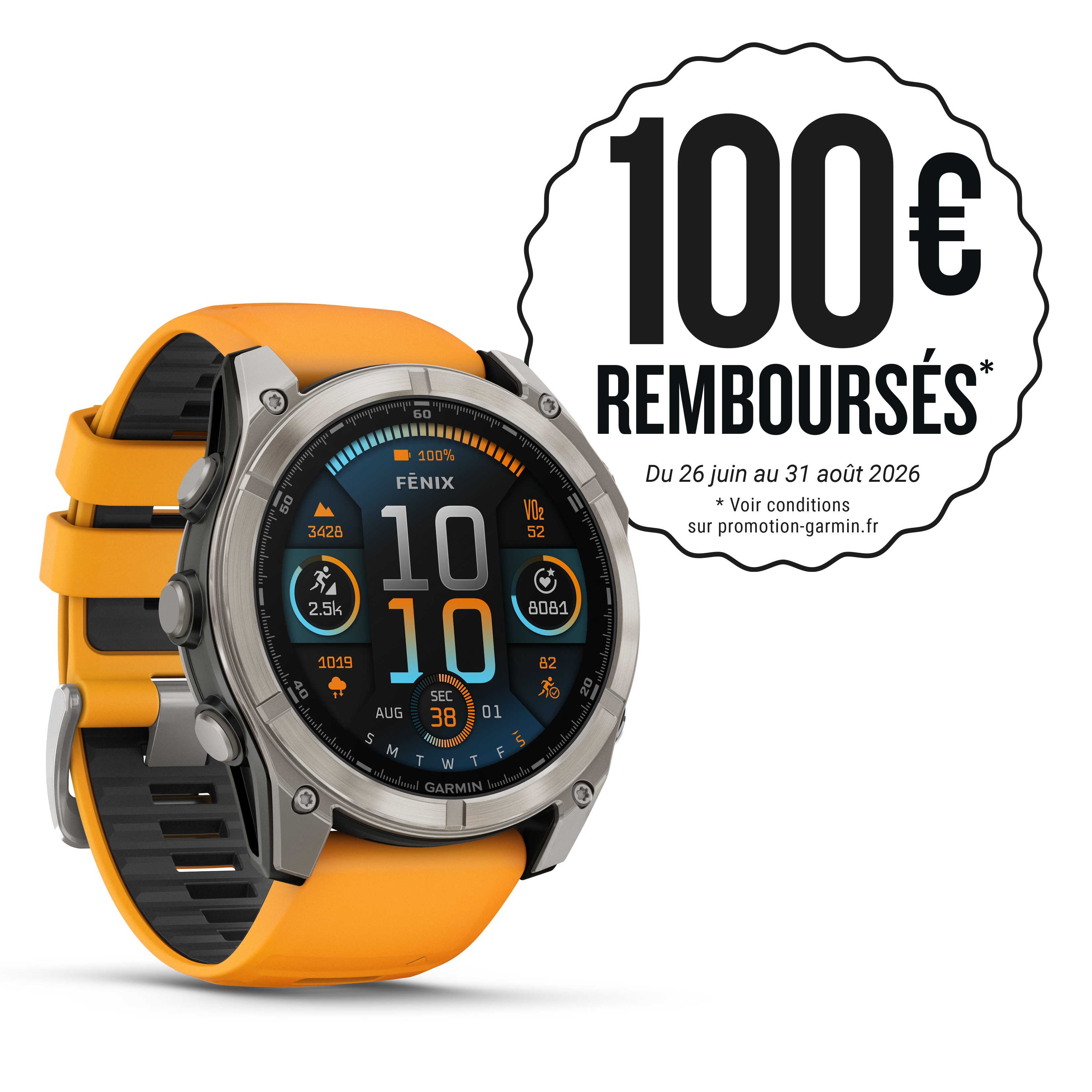 Garmin Fenix 8 Sapphire Amoled Titane 51mm Graphite Gris 949$