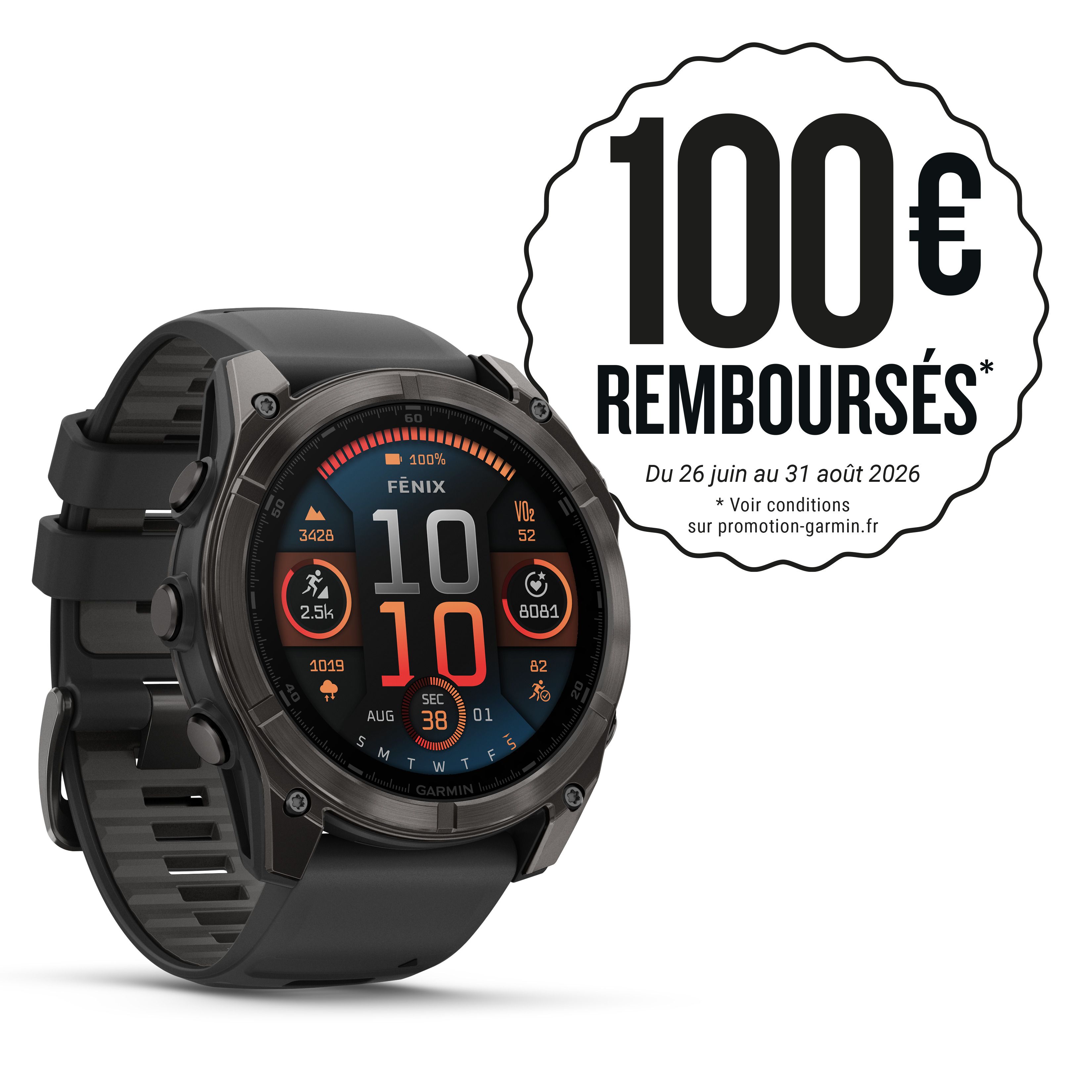 Garmin Fenix 8 Sapphire Amoled Titane 51 mm Carbon Gray Gris 999$