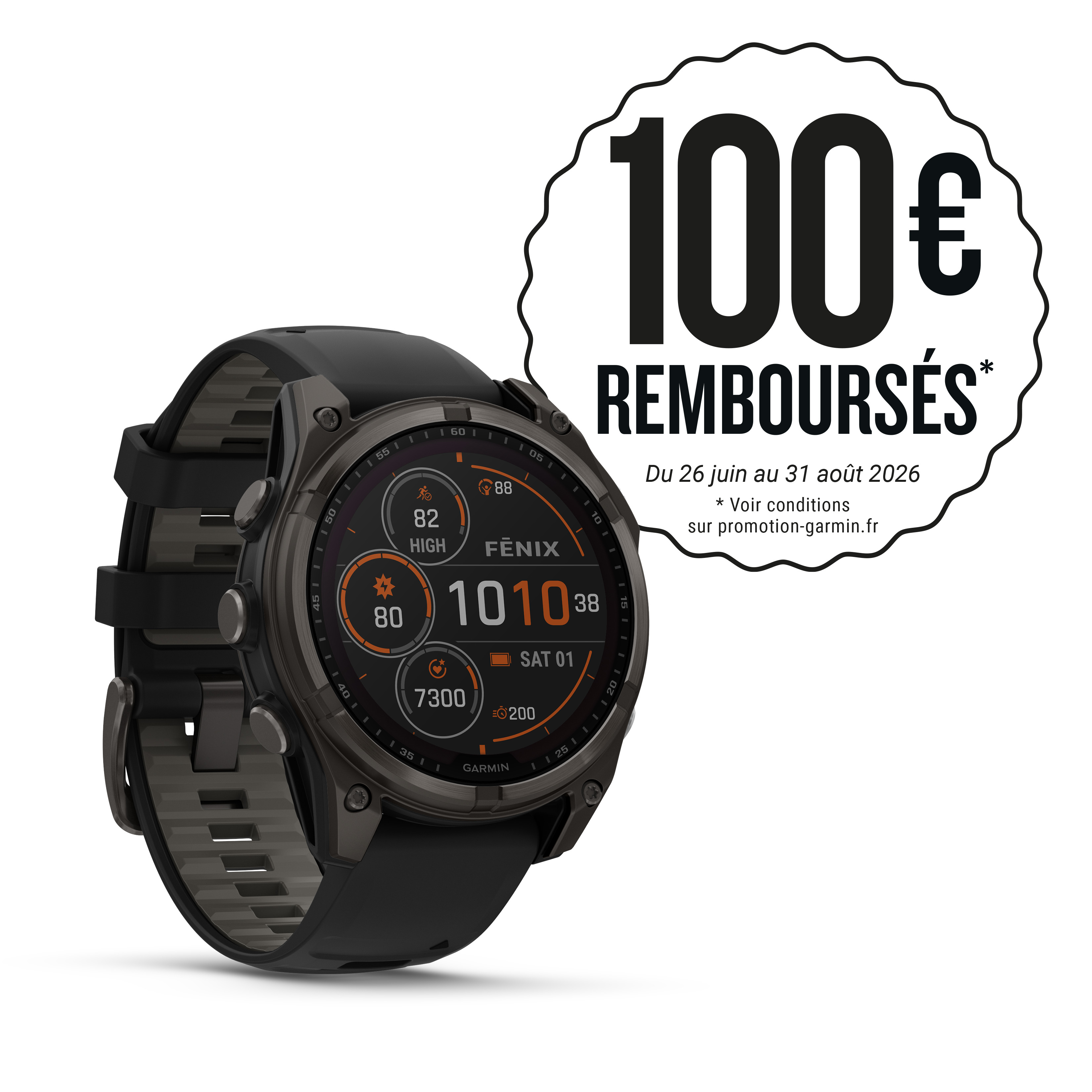 Garmin Fenix 8 Sapphire Solar Titane 47mm Carbon Gray Gris 899$