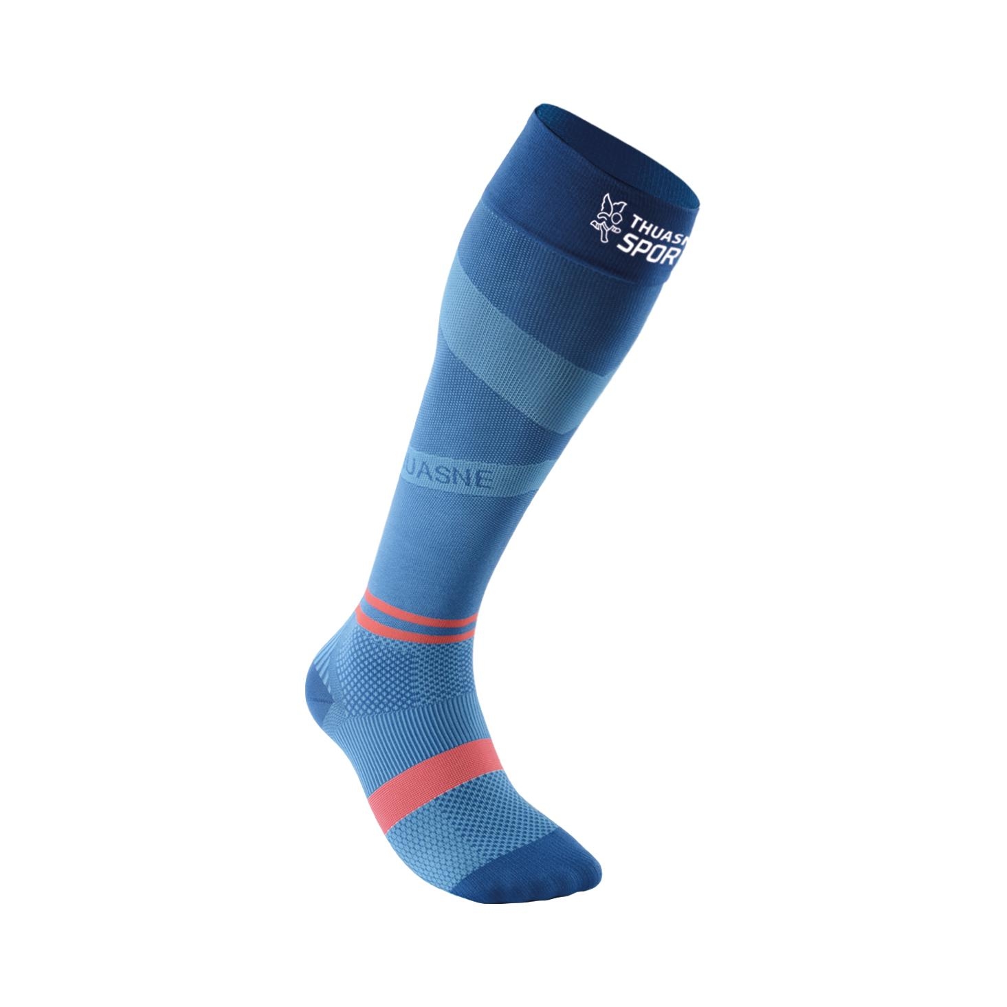 Thuasne Chaussettes longues Run/Trail Up Activ (Normale) Bleu Triathlon 