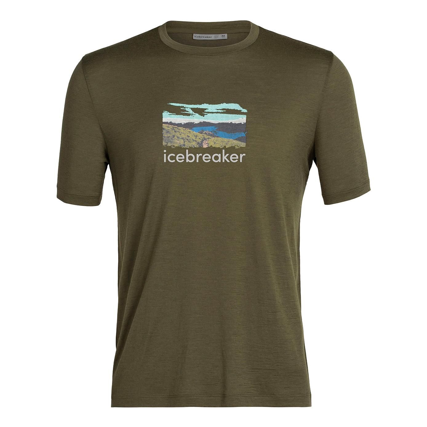 icebreaker Tech Lite II Short Sleeve Tee Trailhead Vert S 