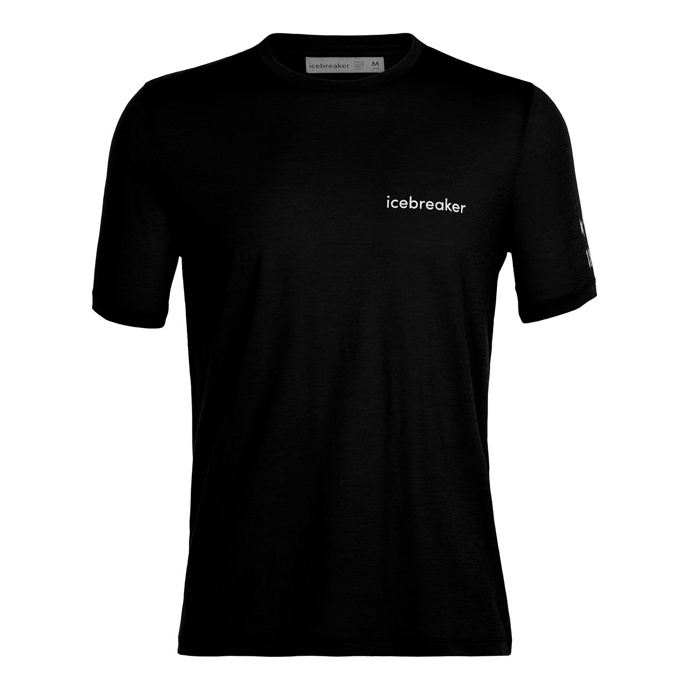 icebreaker Tech Lite II Short Sleeve Tee Sheeperds Cycle Noir S 
