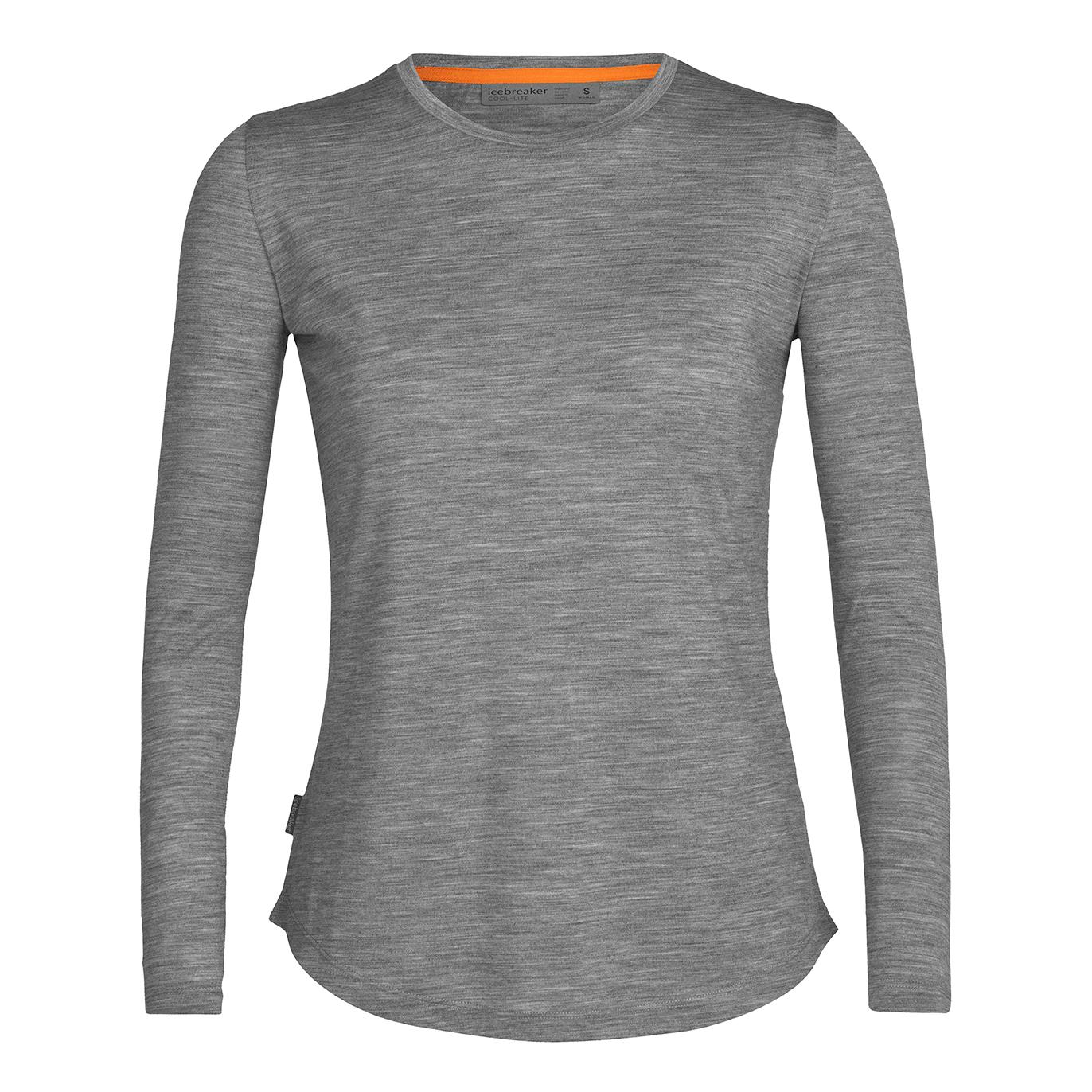 icebreaker Sphere II Long Sleeve Tee Gris S 