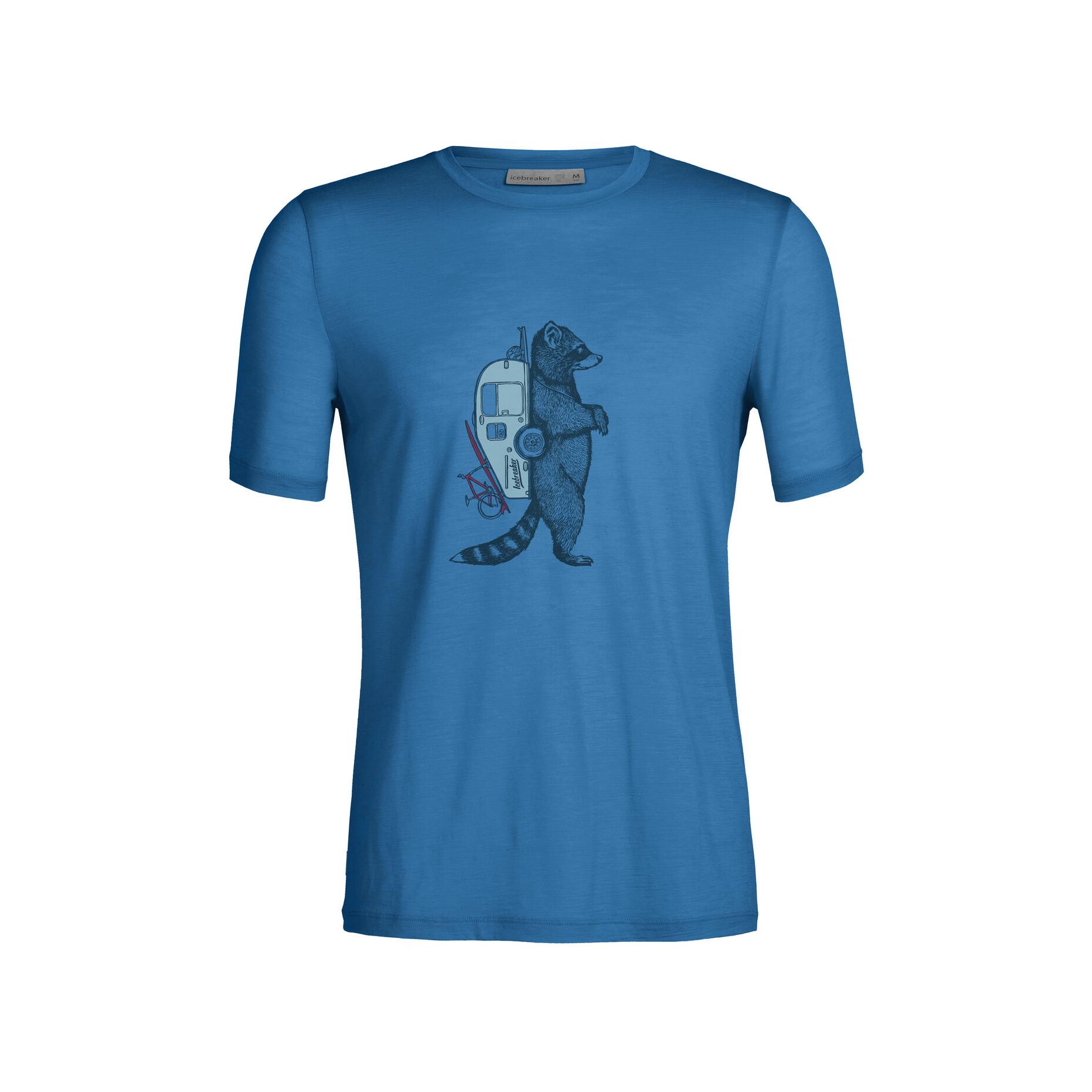 icebreaker Tech Lite II Short Sleeve Tee Waschbar Wandering Bleu M 