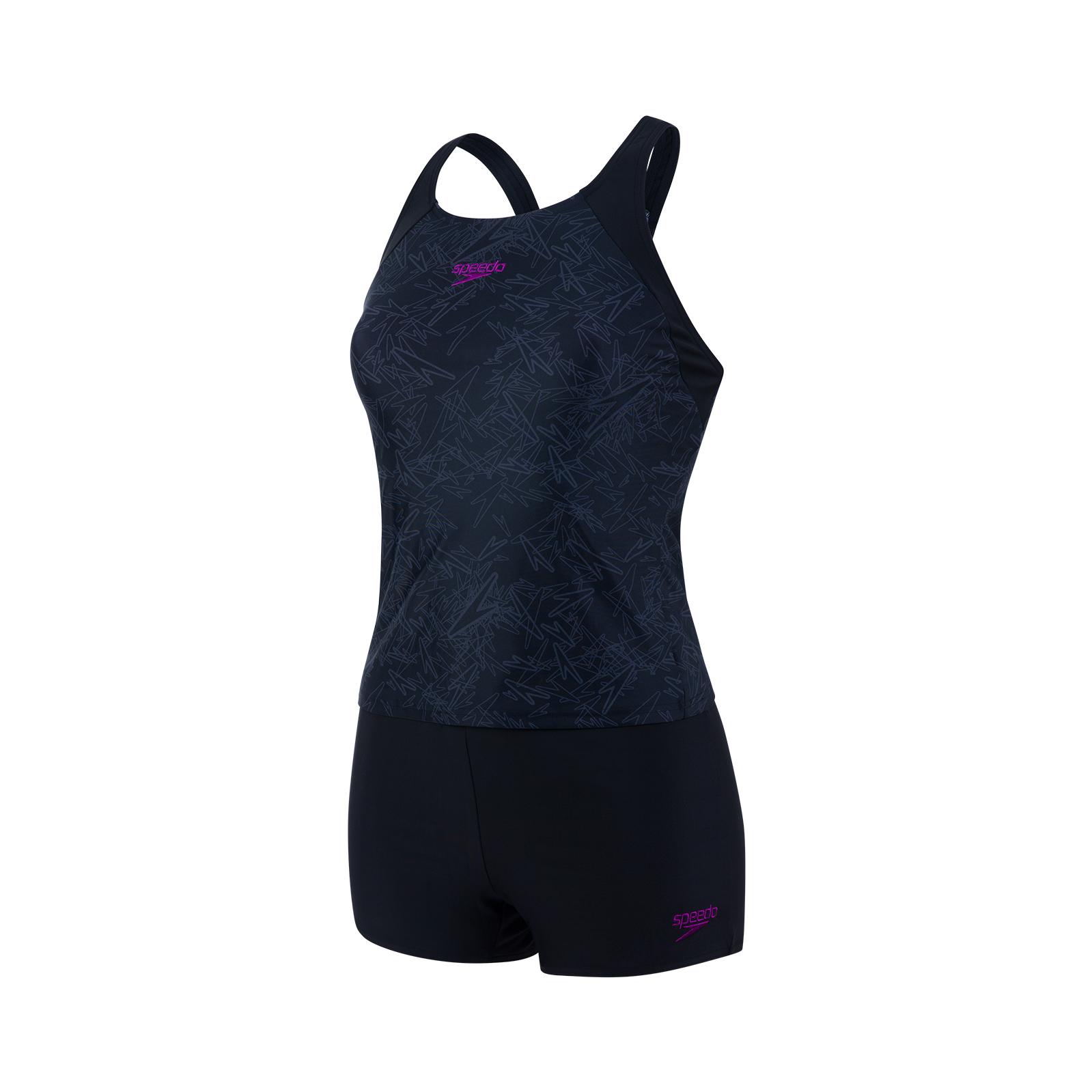 Speedo Boom Allover Tankini Noir 42 