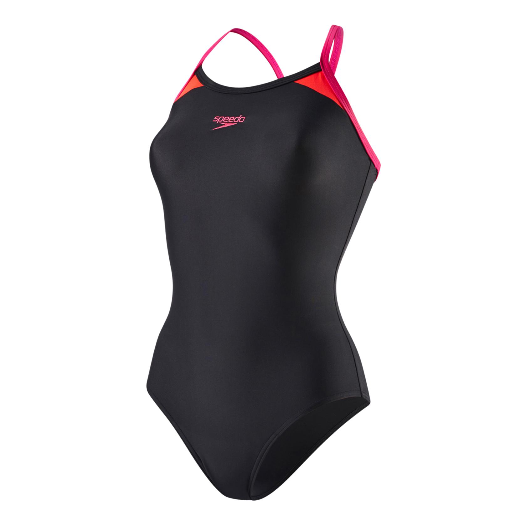 Speedo Splice Thinstrap Racerback Noir 38 
