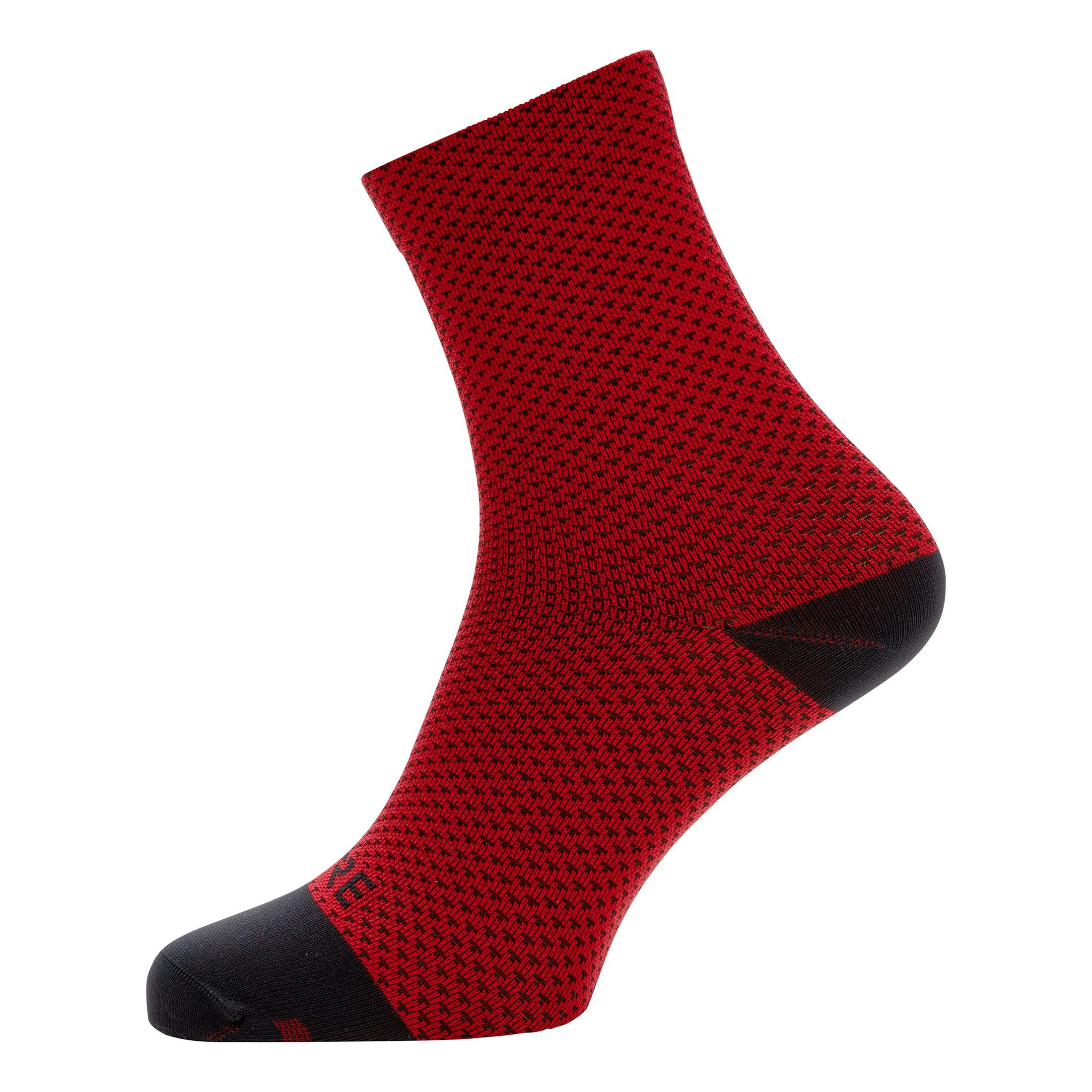 Gore Wear C3 Dot Chaussettes Mi-Hautes Noir 35/37 