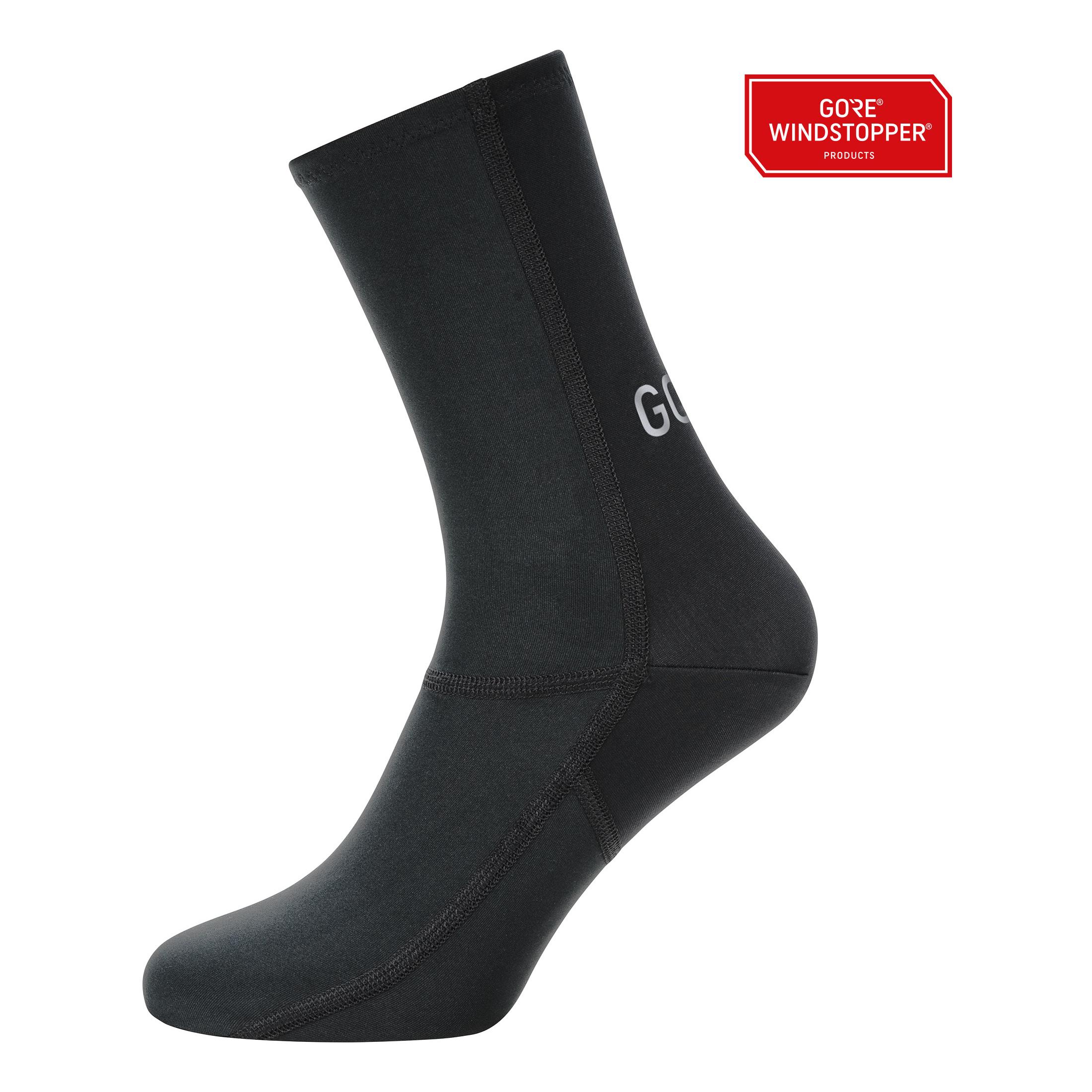 Gore Wear C3 Partial Gore Windstopper Chaussettes Noir 41/42 