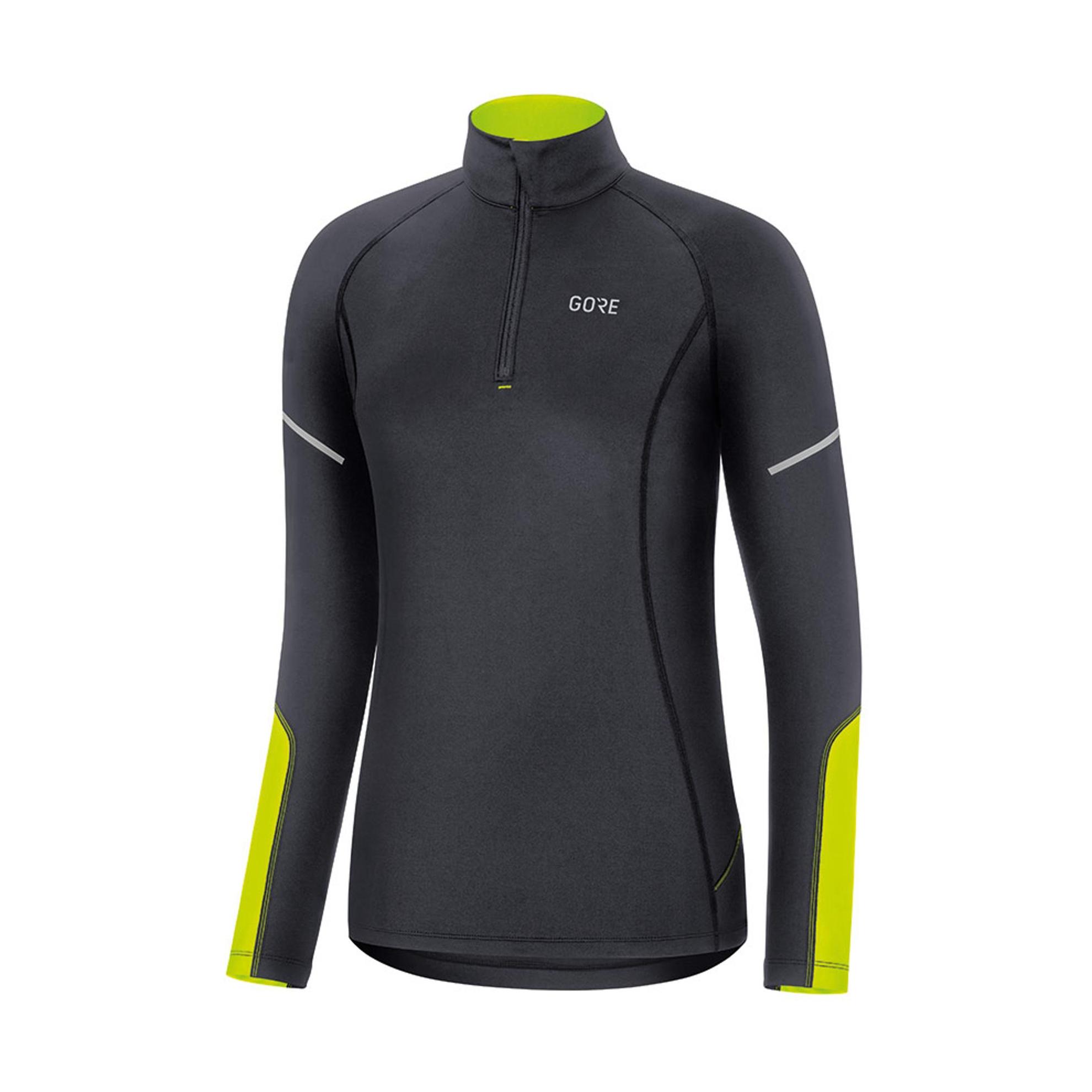 Gore Wear M Mid Zip Maillot Manches Longues Anthracite 34 