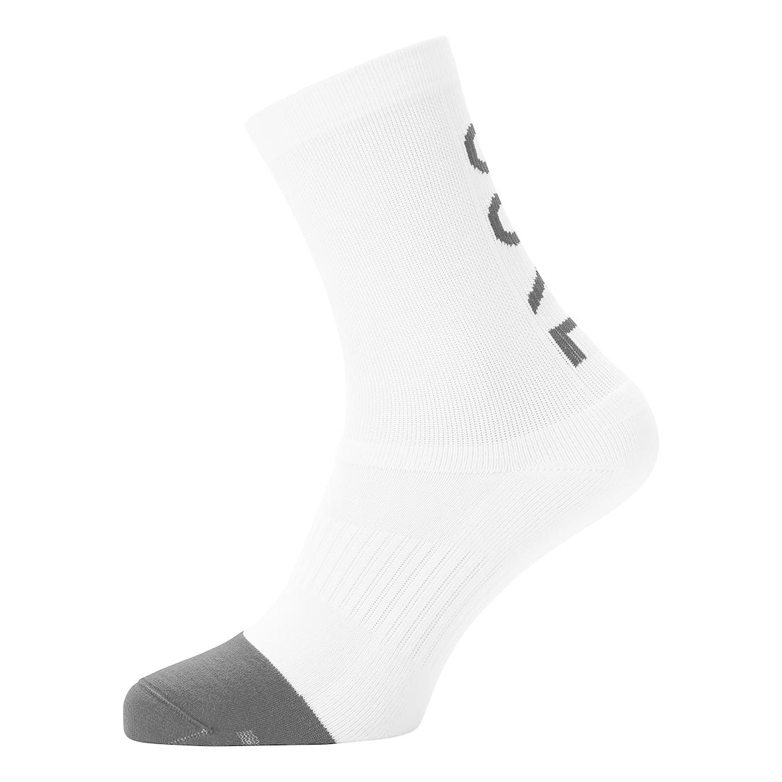 Gore Wear M Brand Chaussettes Mi-Haut Blanc 41/43 