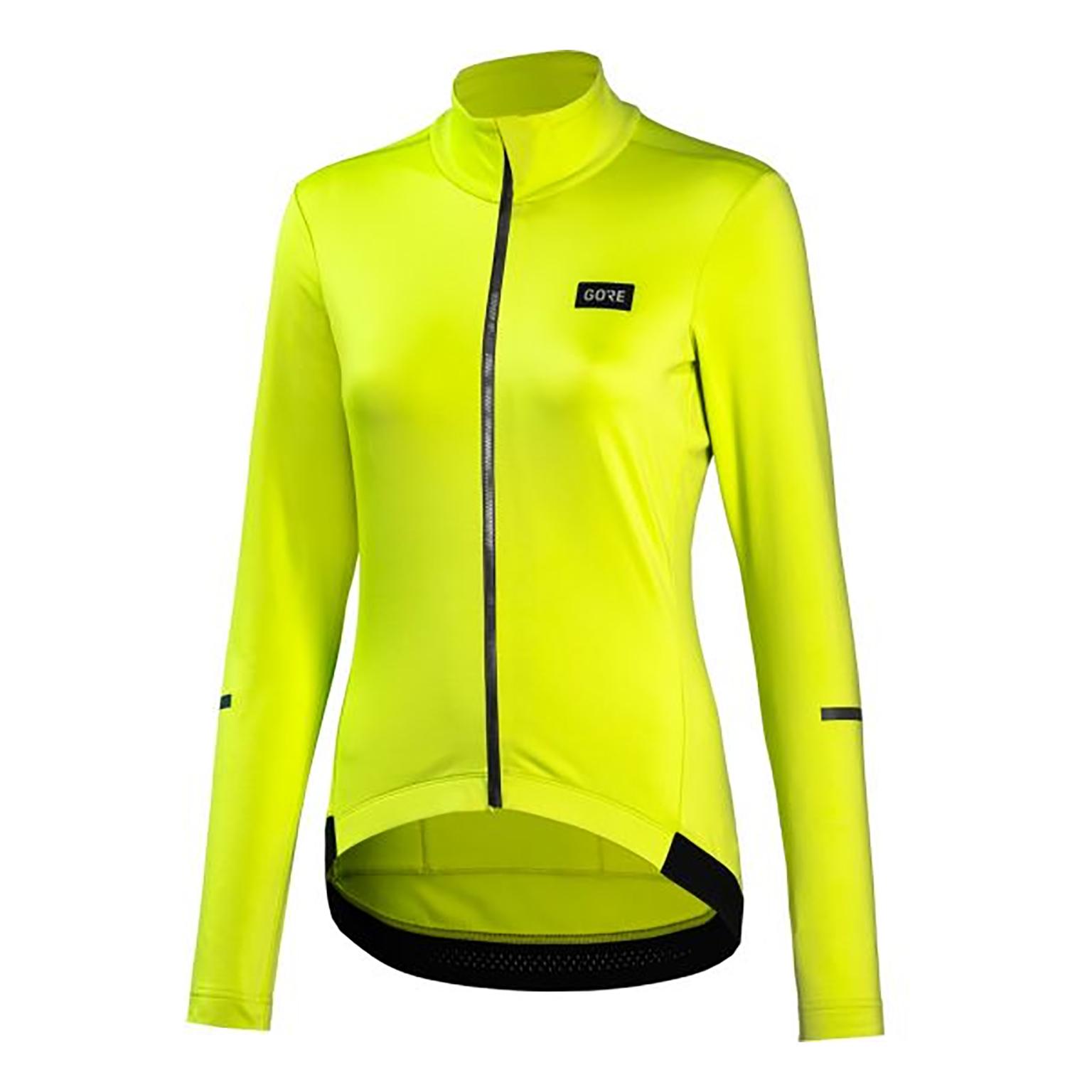 Gore Wear Maillot manches longues thermique Progress Thermo Jersey Femme Neon Jaune 40 