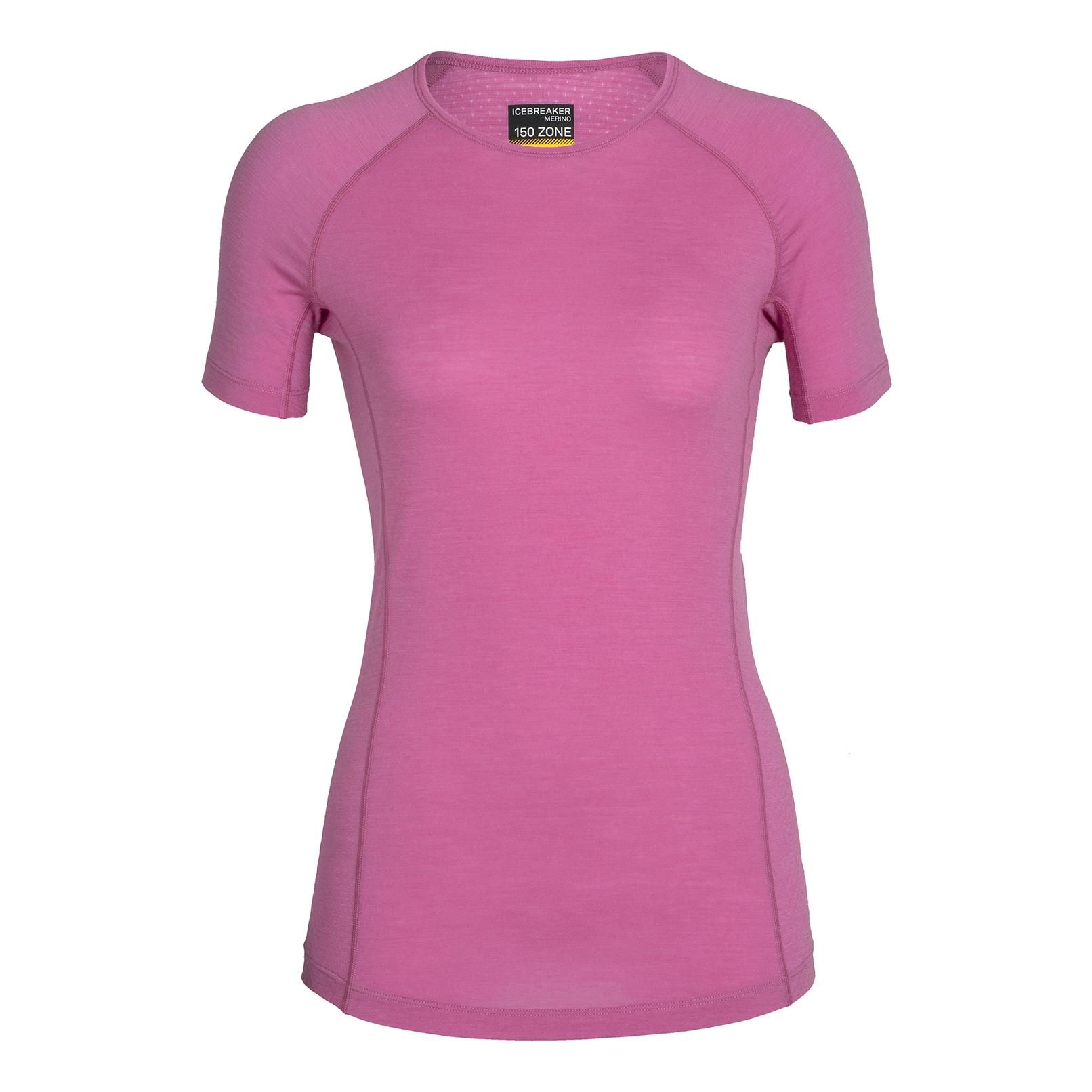 icebreaker 150 Zone Short Sleeve Crewe Rose S 