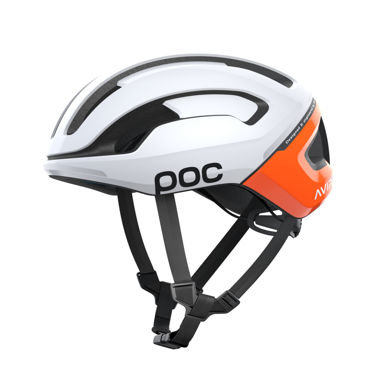 POC Omne Air SPIN White Zink Orange AVIP Blanc S 