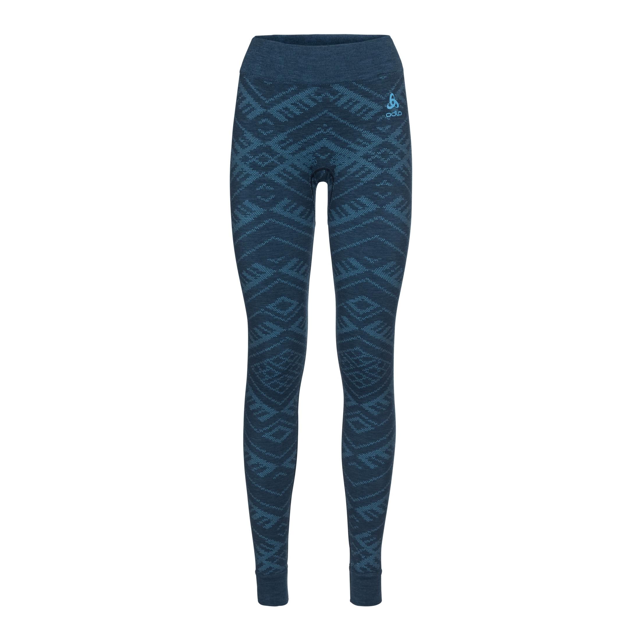 Odlo Collants Natural + Kinship Warm Bleu S 