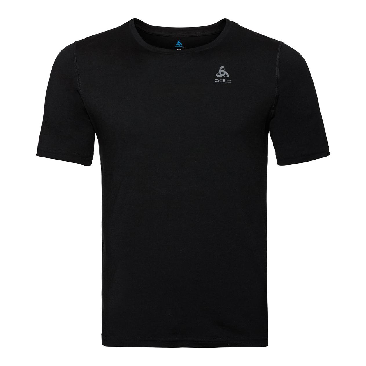 Odlo Base Layer Top Crew Neck Short Sleeve Merino 200 Noir XL 