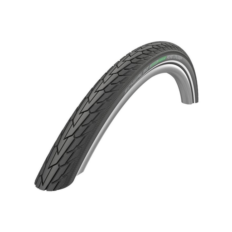 Schwalbe PNEU SCHWALBE ROAD CRUISER 16x1.75 K-GUARD GREEN COMPOUND HS484 TWINSKIN RIGIDE NOIR RÉFLÉ.