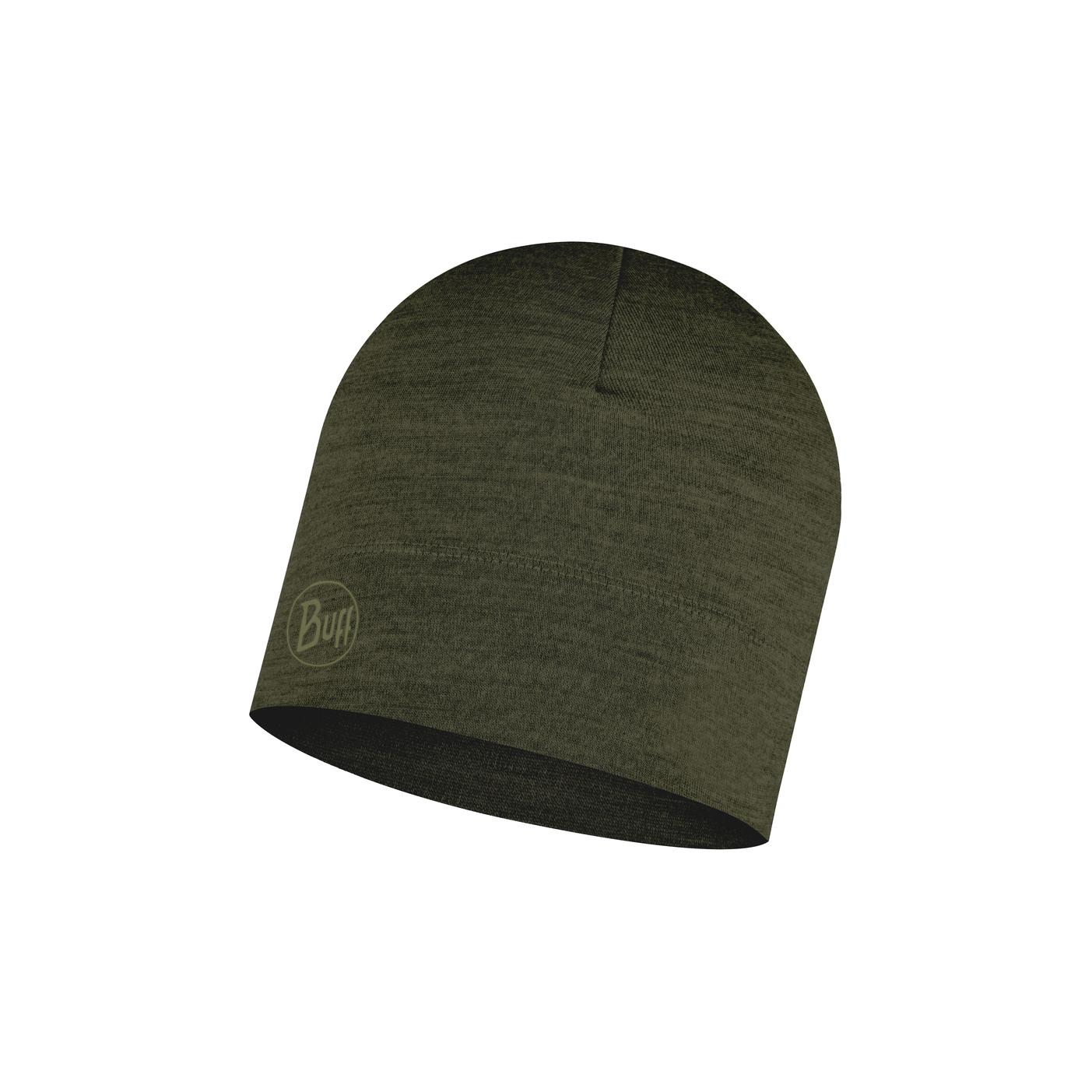 BUFF Lightweight Merino Wool Hat Vert militaire