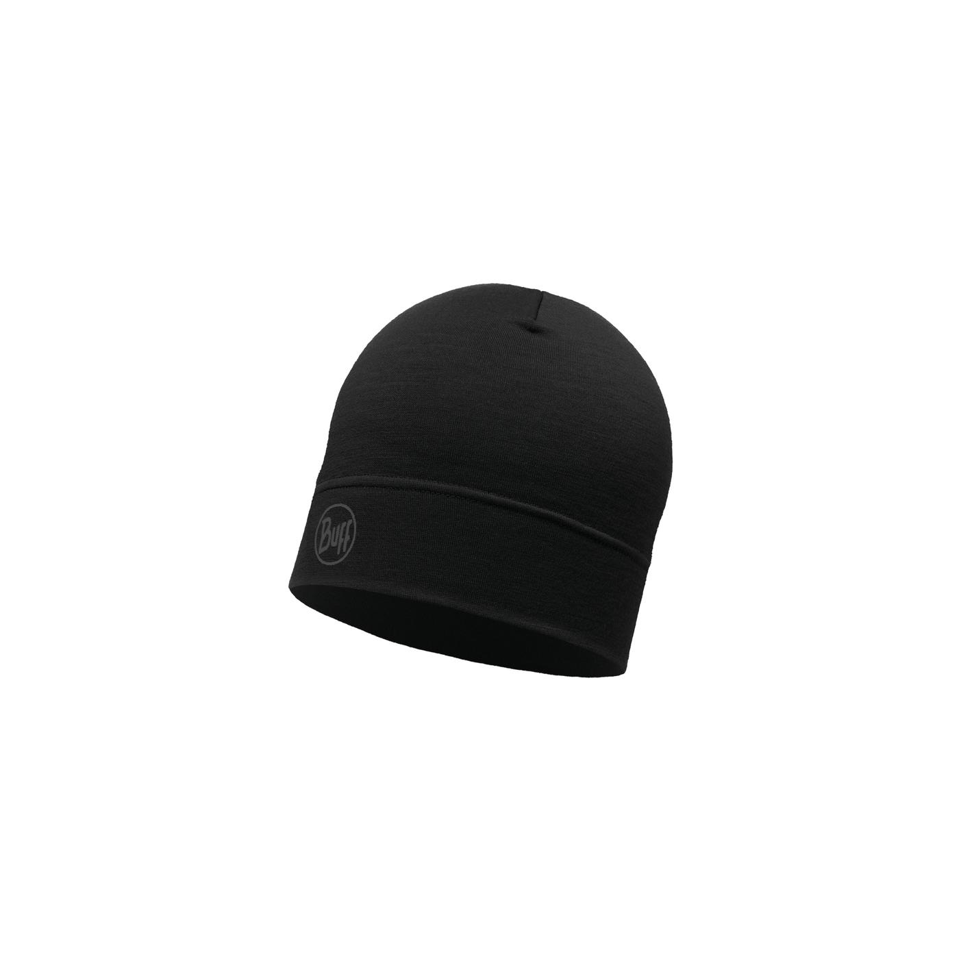 BUFF Lightweight Merino Wool Hat Noir 