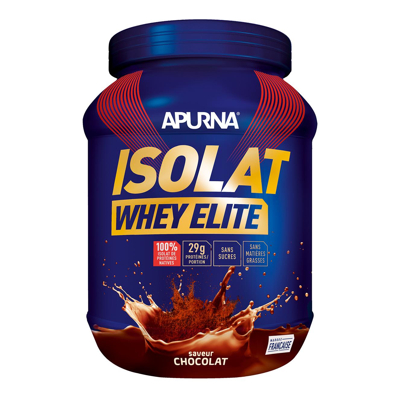 Apurna Isolat Whey Elite Chocolat - Pot 720 g 