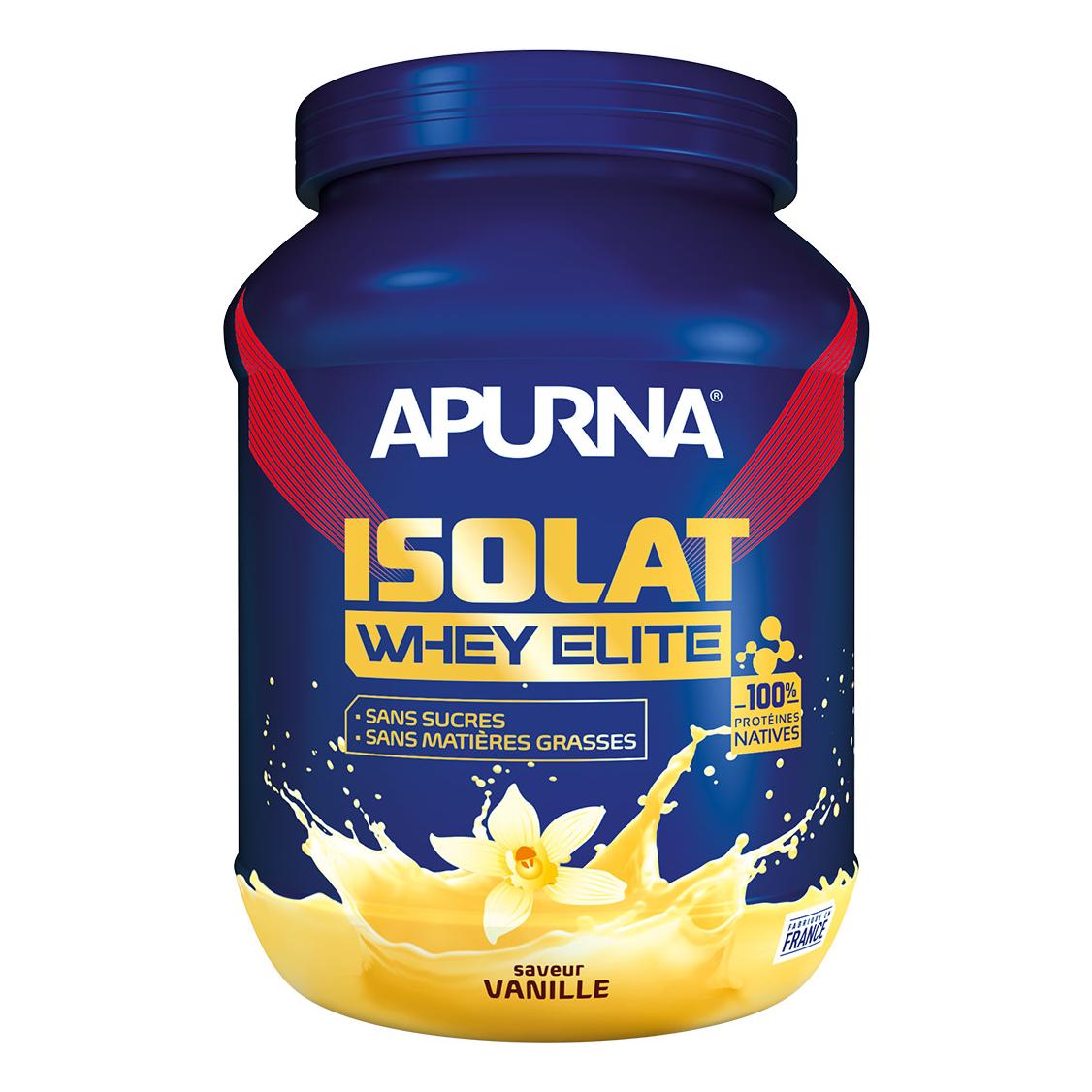 Apurna Isolat Whey Elite Vanille - Pot 720 g 