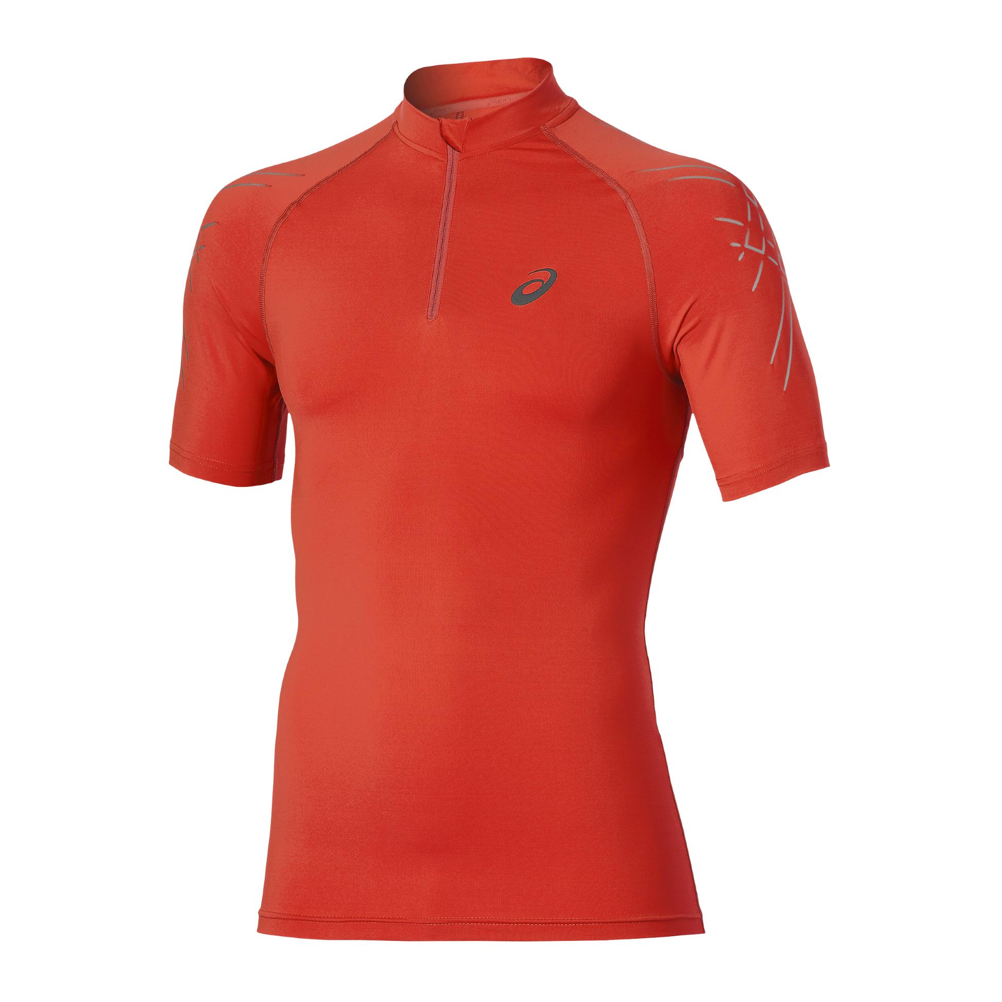 Asics LM 1/2 Zip Top Orange S 