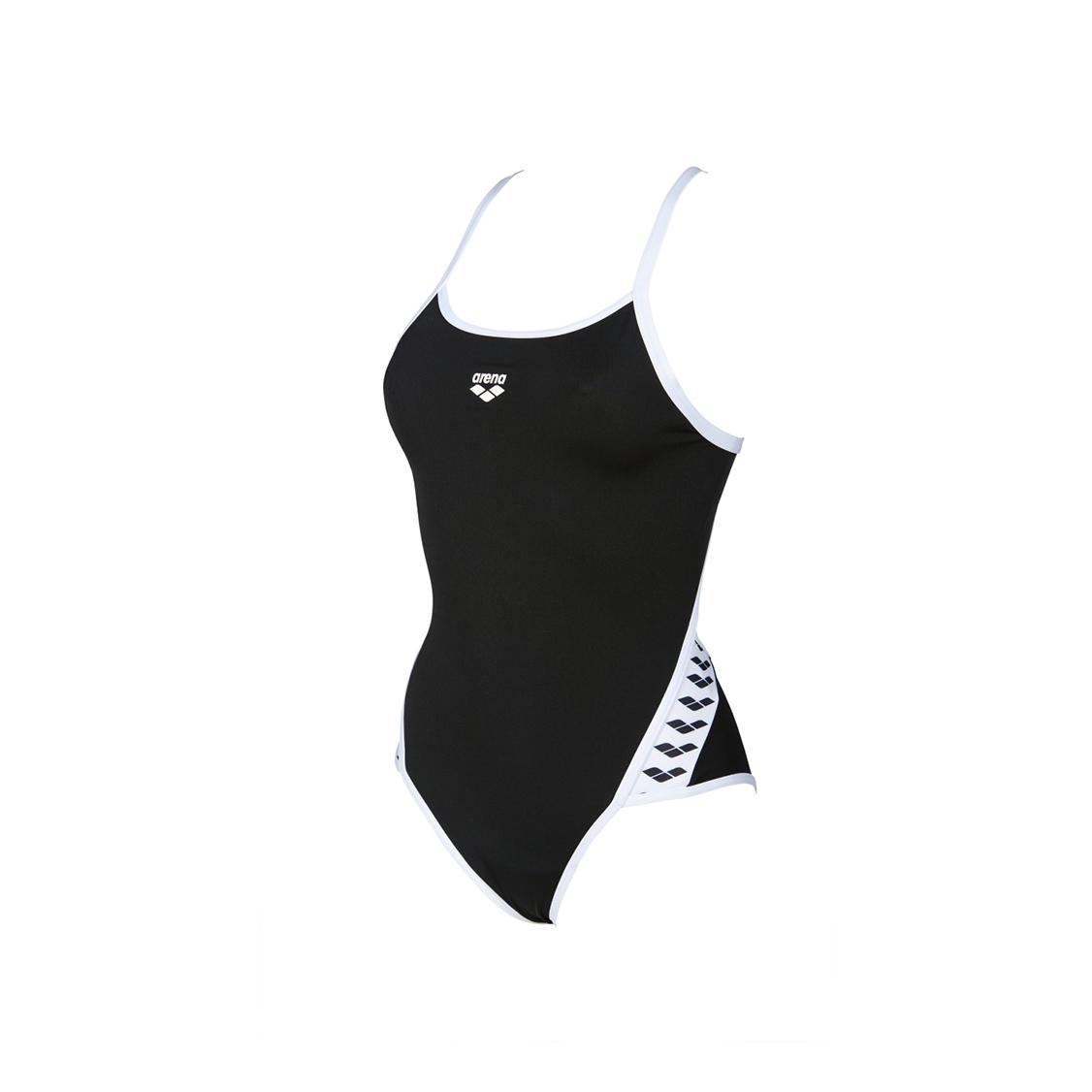 Arena Team Stripe Super Fly Back One Piece Noir 44 