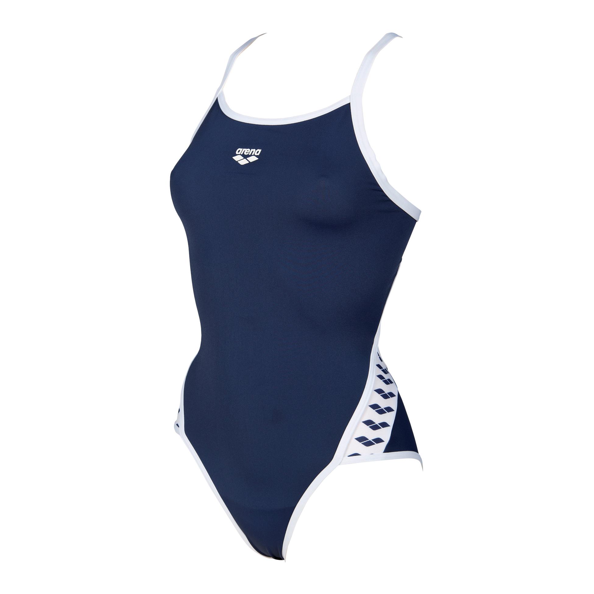Arena Team Stripe Super Fly Back One Piece Bleu foncé 42 