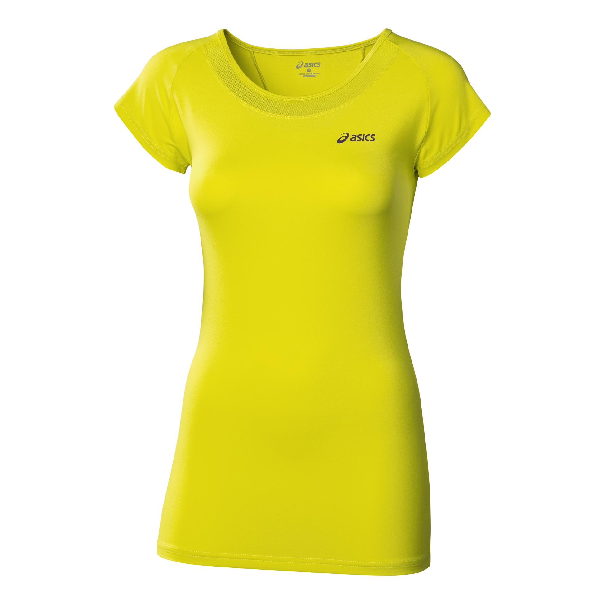 Asics Short Sleeves Crew Nek Performance Tee Jaune XS 