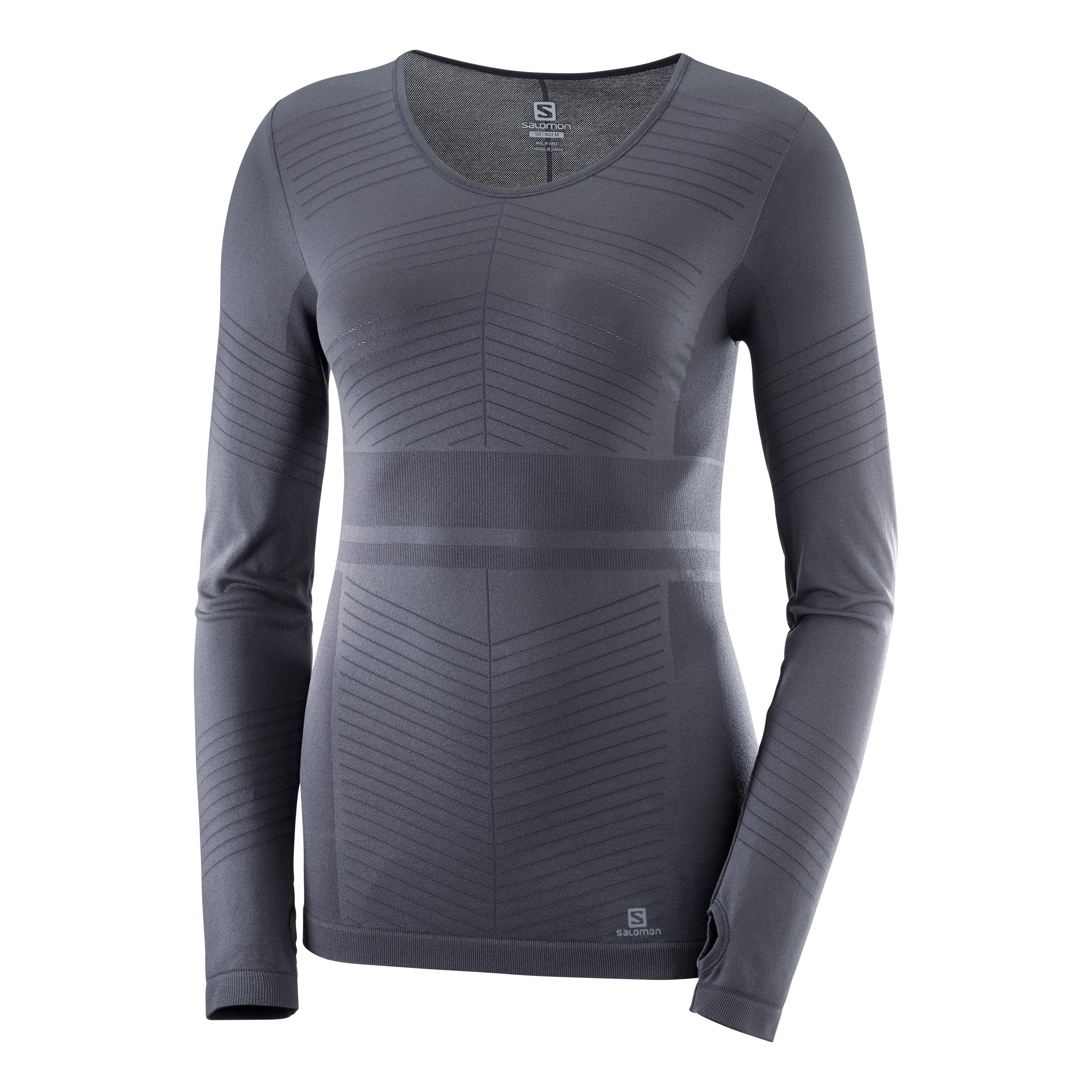 Salomon Elevate MoveOn Long Sleeve Tee Gris L 