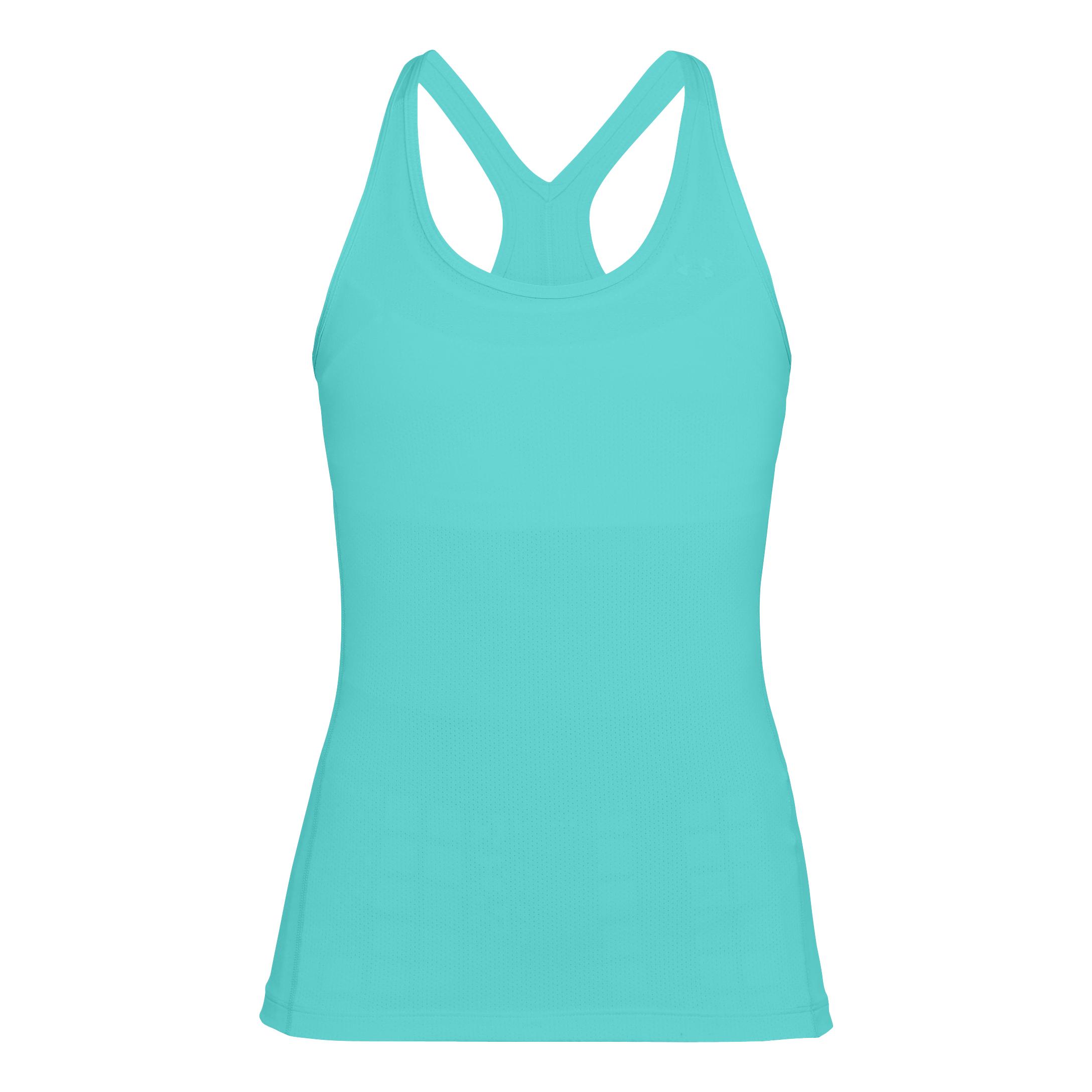 Under Armour HeatGear Armour Racer Tank Turquoise L 