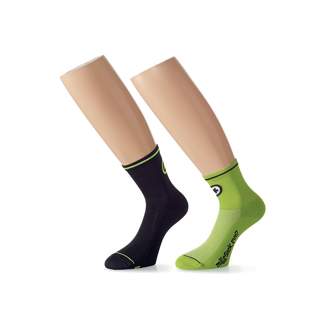 Assos Millesock_Evo7 / 2 Pairs Vert M/L