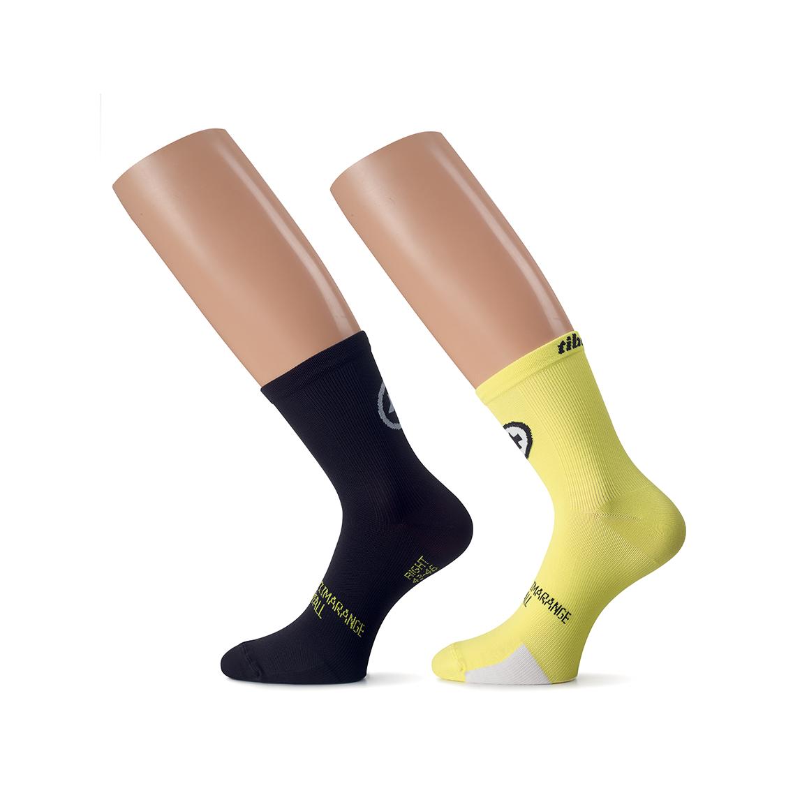 Assos Tiburusock_Evo8 / Twin Pack Jaune XL/XXL