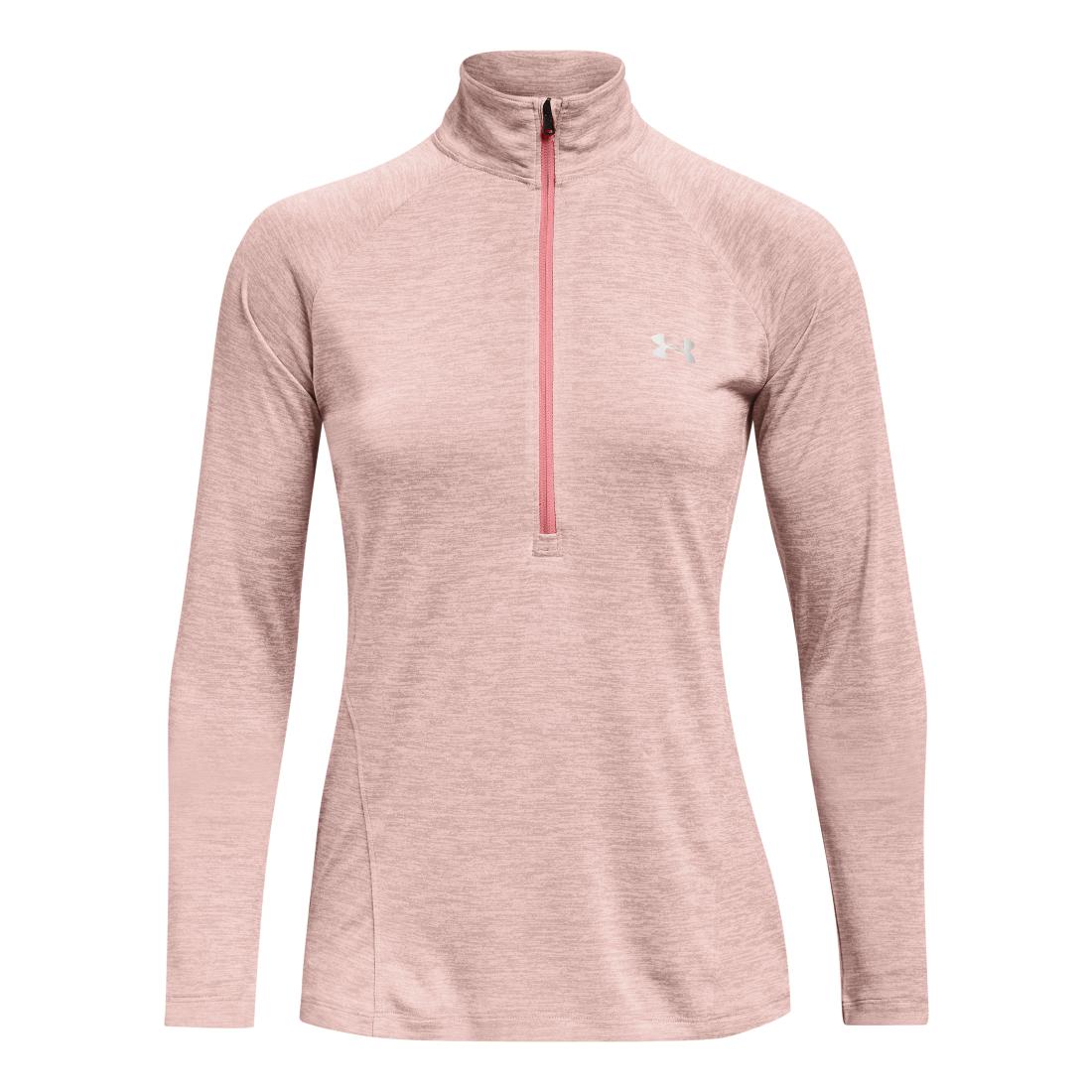 Under Armour Tech 1/2 Zip - Twist Saumon L 
