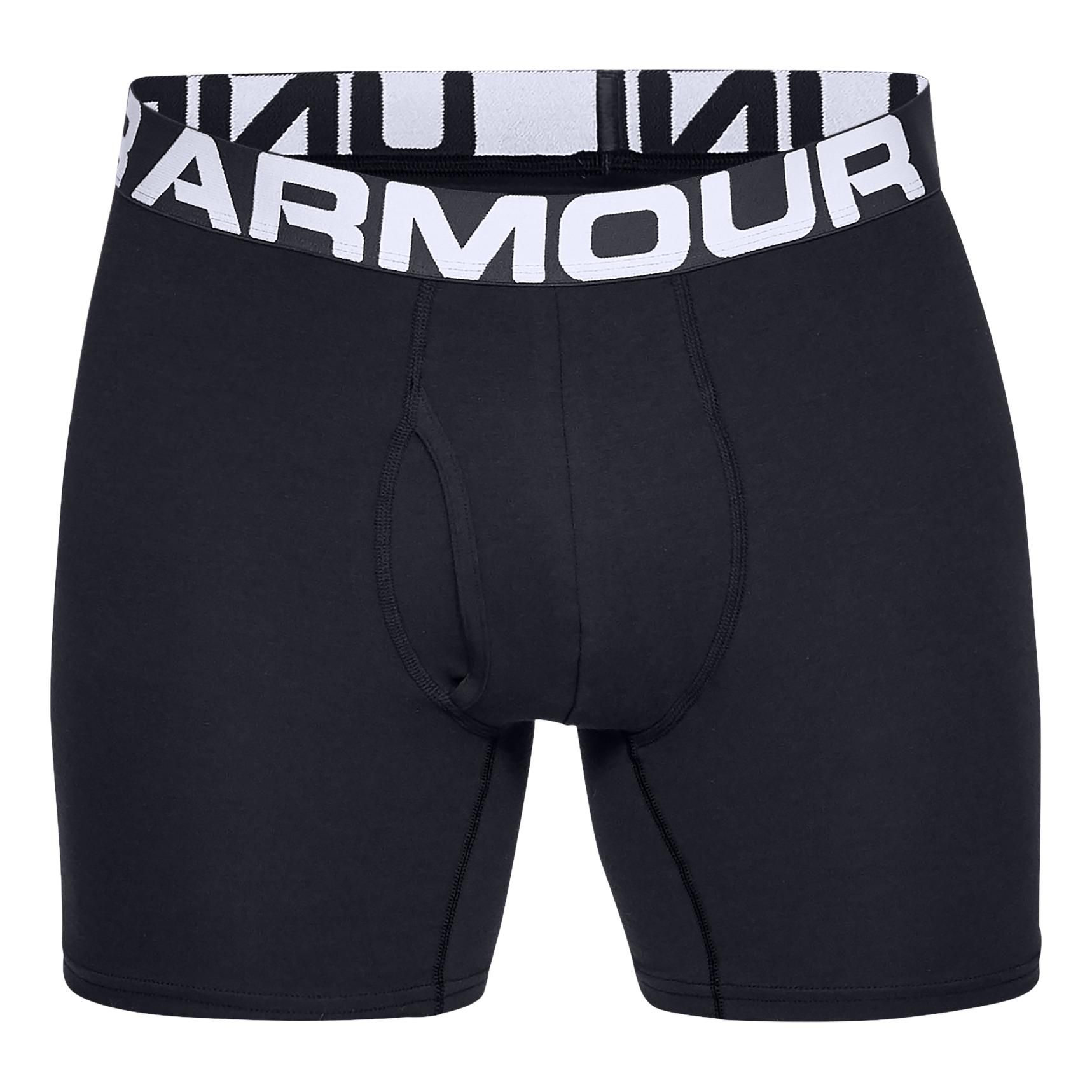 Under Armour Charged Cotton 15 cm Boxerjock - Lot de 3 Noir XS 