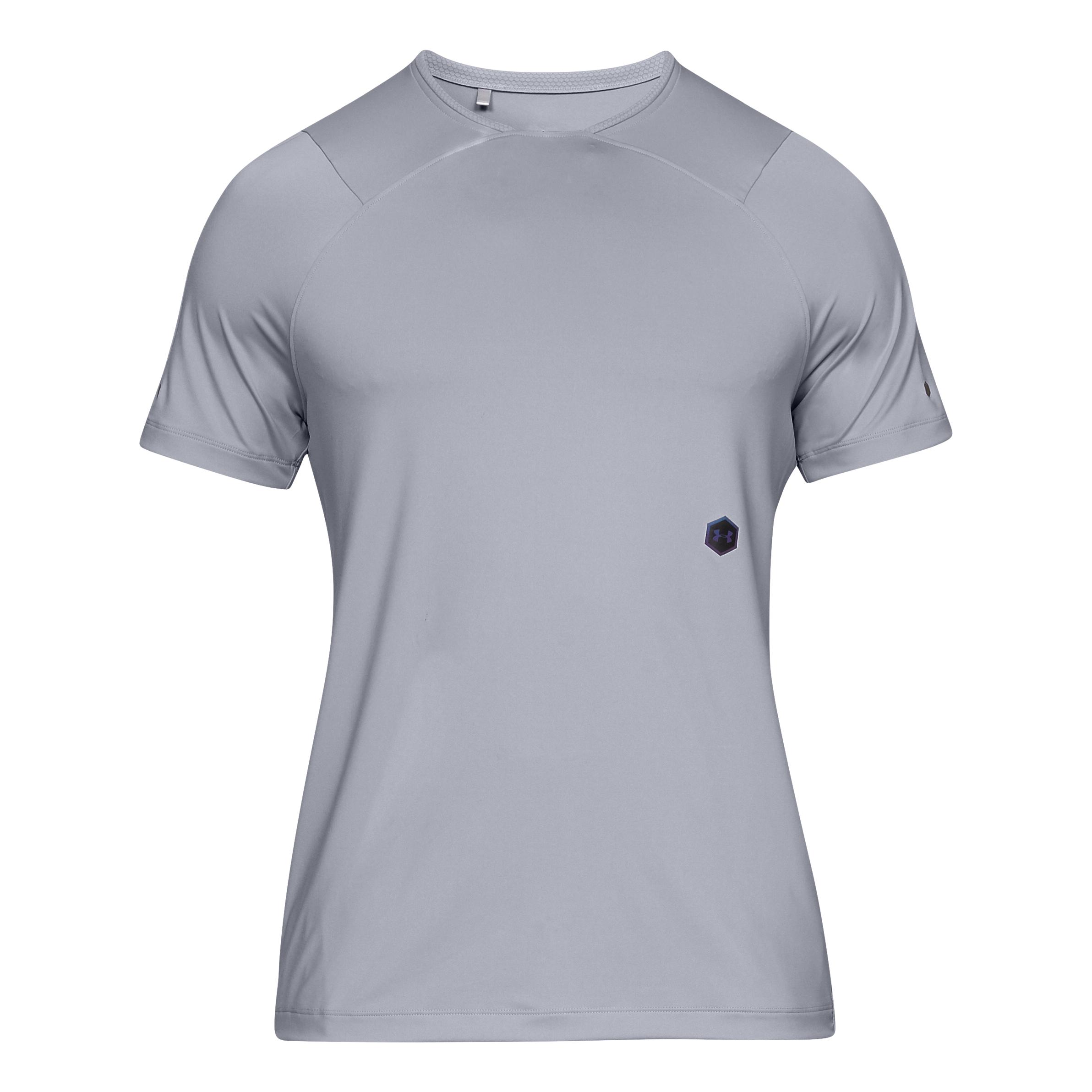 Under Armour Rush Short Sleeve Gris clair L 